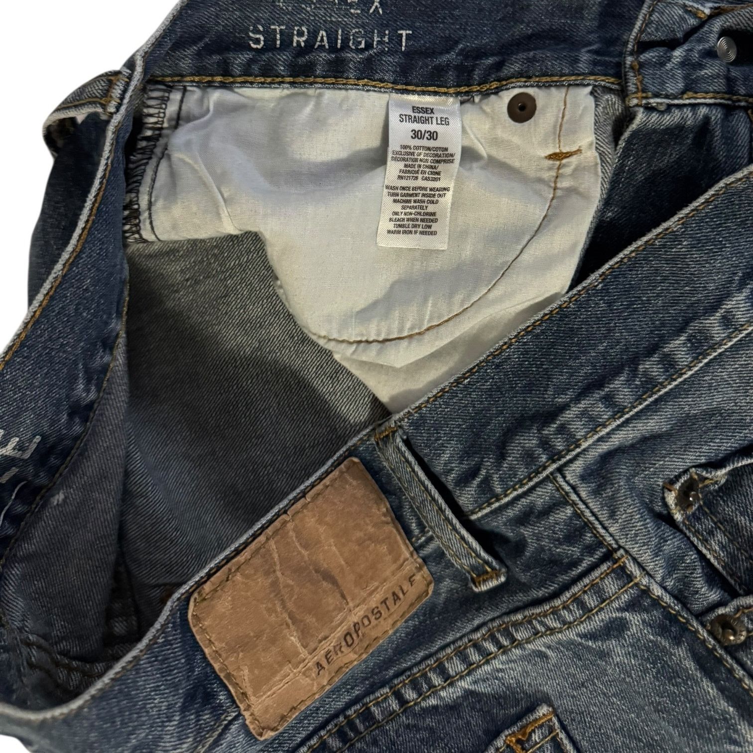 Aeropostale Aeropostale Essex Straight Jeans 30x30 Lived In Adventure Size US 30 / EU 46 - 3 Thumbnail