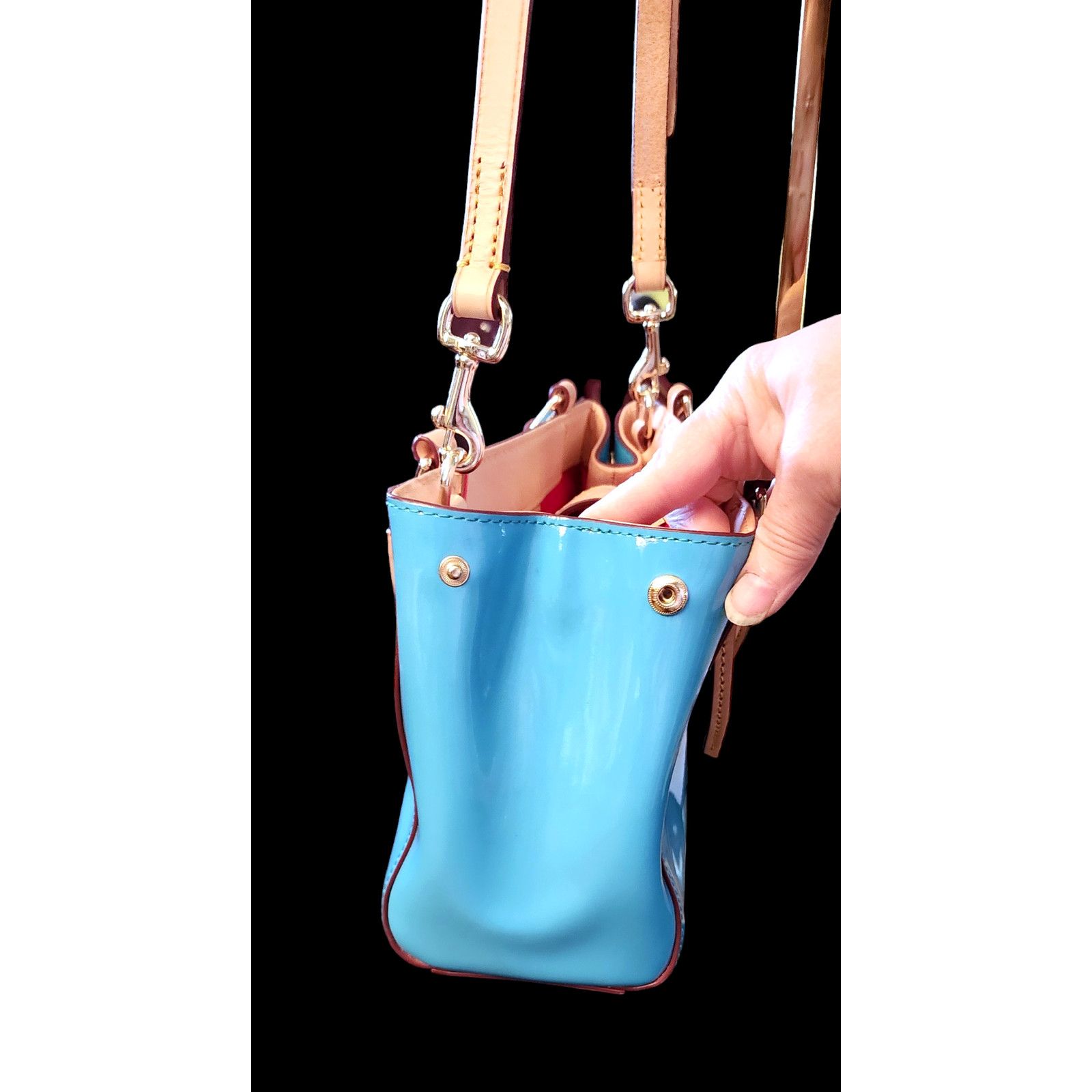 Dooney & Bourke Dooney & Bourke Patent Small Zip Satchel Crossbody Size ONE SIZE - 6 Thumbnail