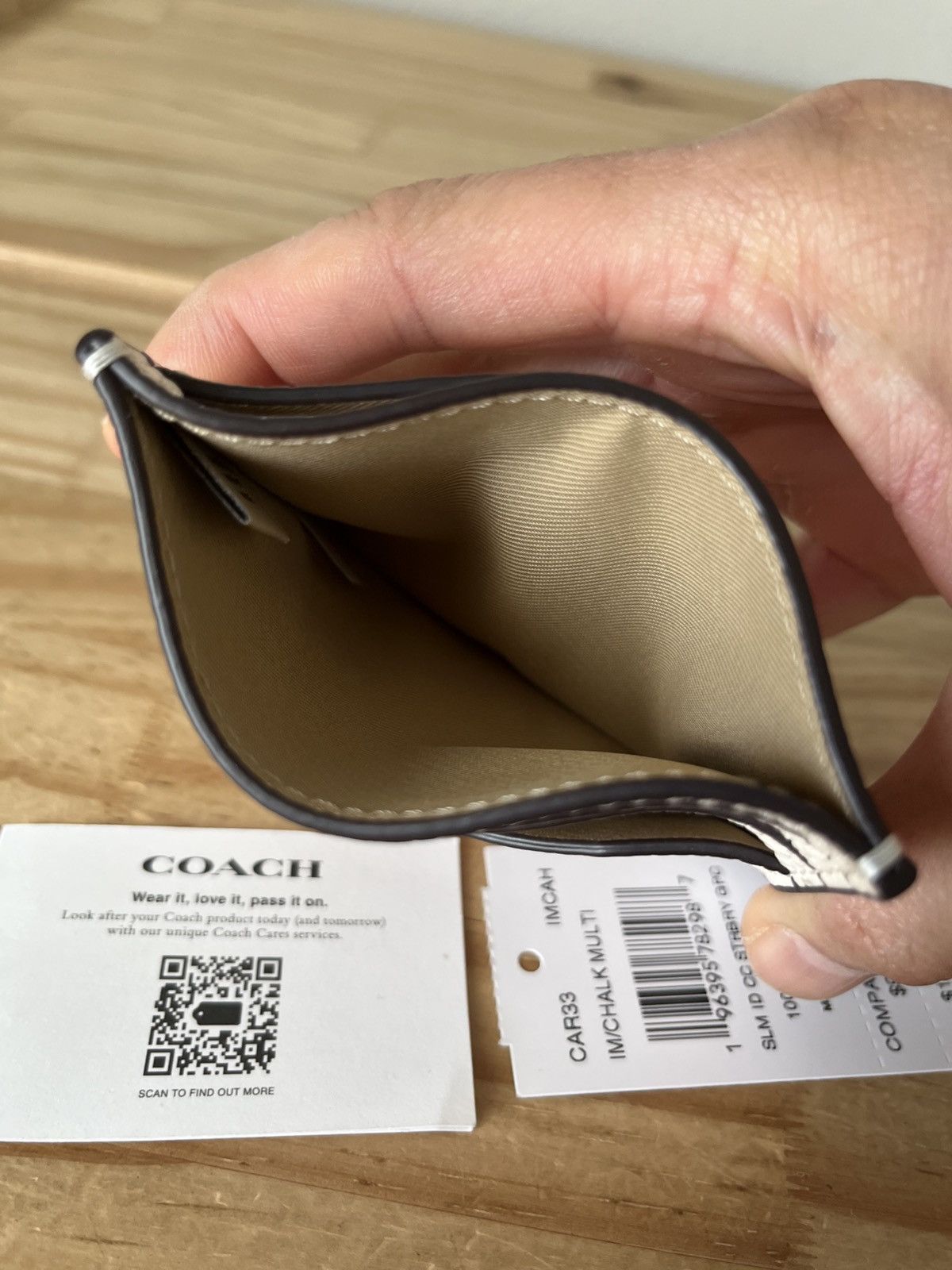 Coach Coach Slim ID Card Case With Strawberry Graphic Size ONE SIZE - 5 Thumbnail
