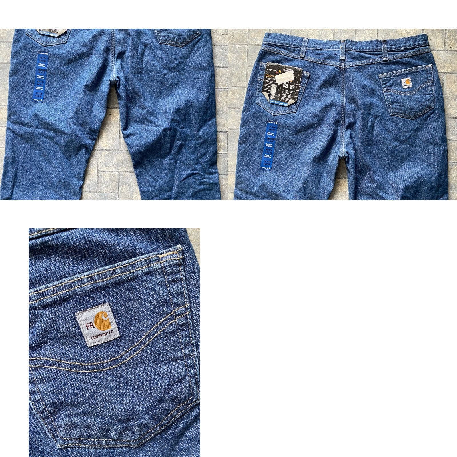 Carhartt VINTAGE? No. But item is NWT Carhartt 100160 451 FR Pants Jeans 3 HRC Men’s 46x30 Blue Flame Resistant Size US 30 / EU 46 - 9 Thumbnail