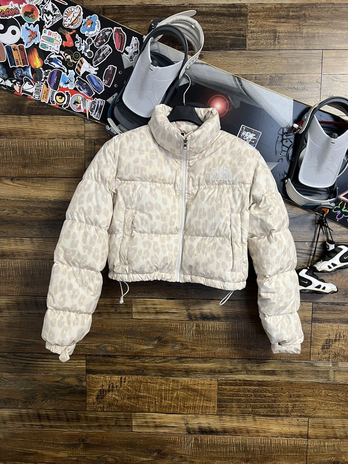 The North Face THE NORTH FACE Print Nuptse Women’s Leopard Down Jacket Size S / US 4 / IT 40 - 1 Thumbnail