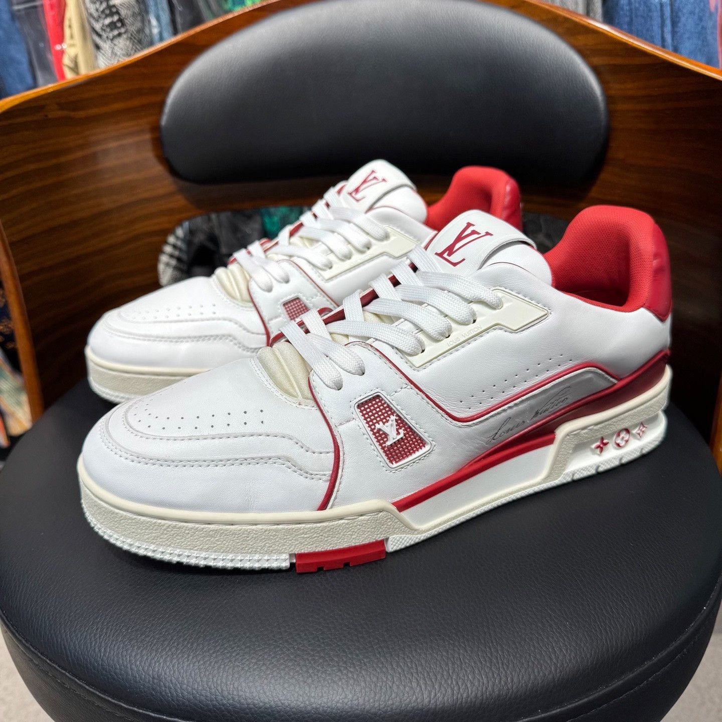 Louis Vuitton Louis Vuitton Training Red Lowtop Sneakers 9.5 Men Size US 9.5 / EU 42-43 - 1 Thumbnail