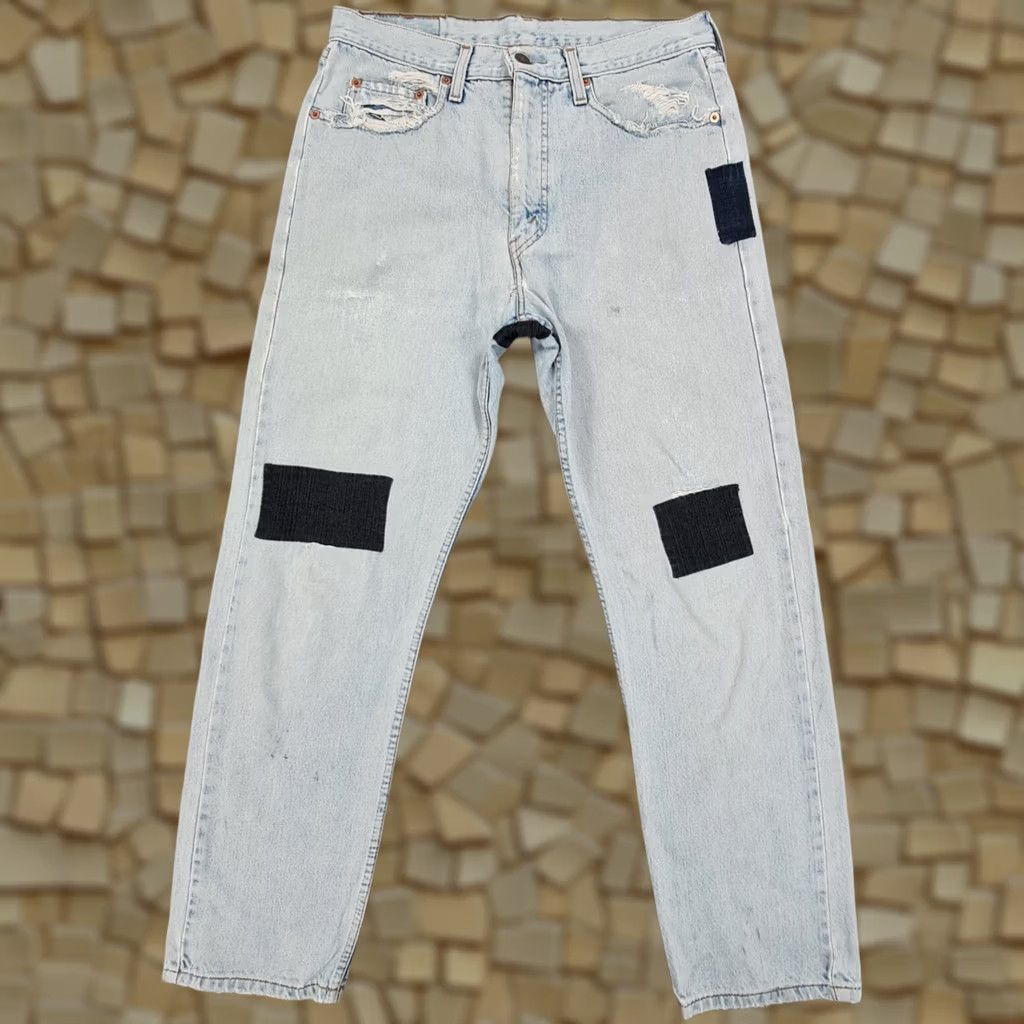 Levi's VINTAGE Levi's 615 02 Jeans Blue Regular Straight 90s Mens W32 L30 Orange Tab Distressed Pockets Retro Outdoor Classic Denim Cotton Size US 32 / EU 48 - 1 Thumbnail