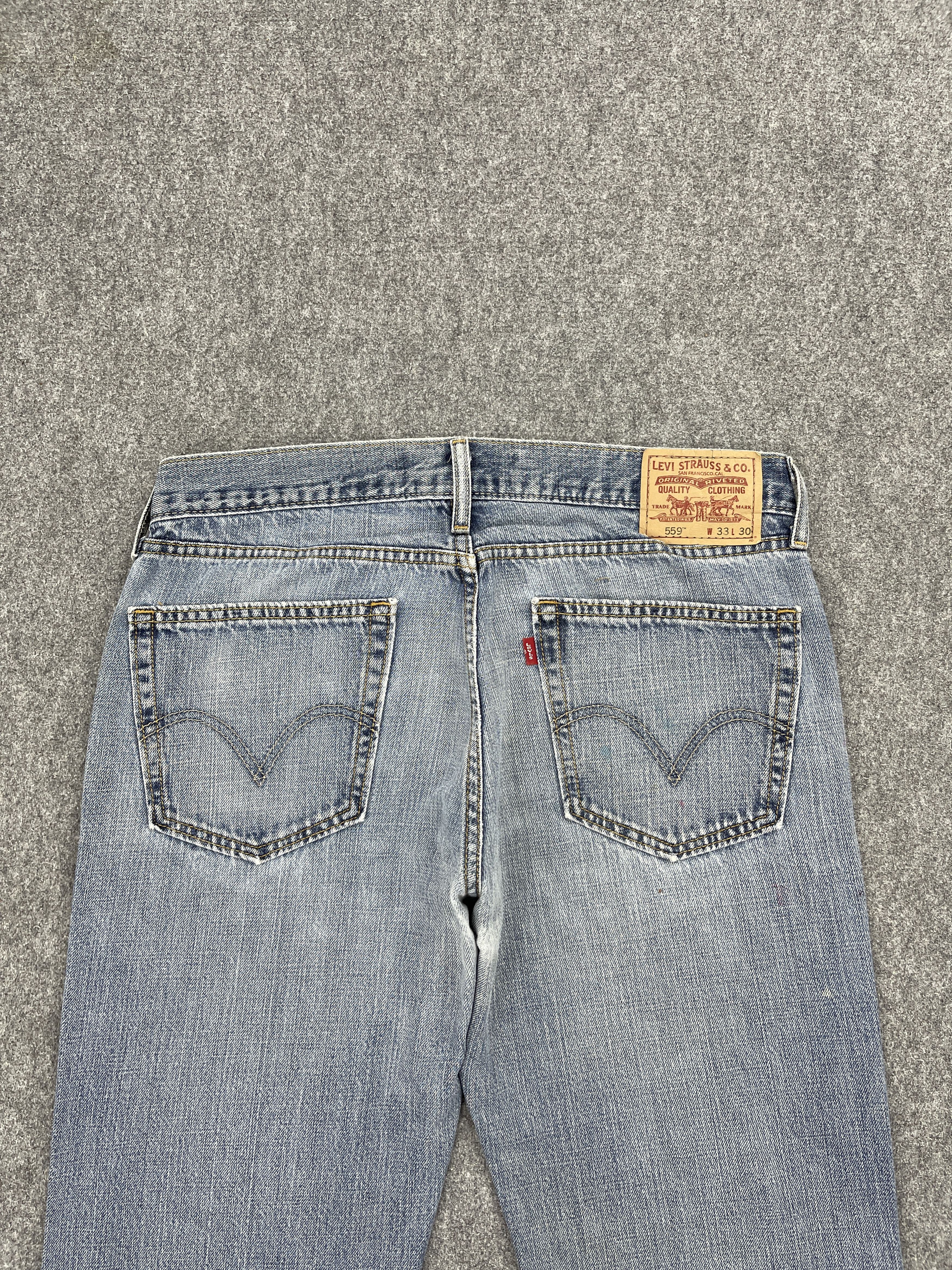Levi's × Vintage Light Washed Vintage Levis 559 Jeans DP2505 Size US 33 - 4 Thumbnail