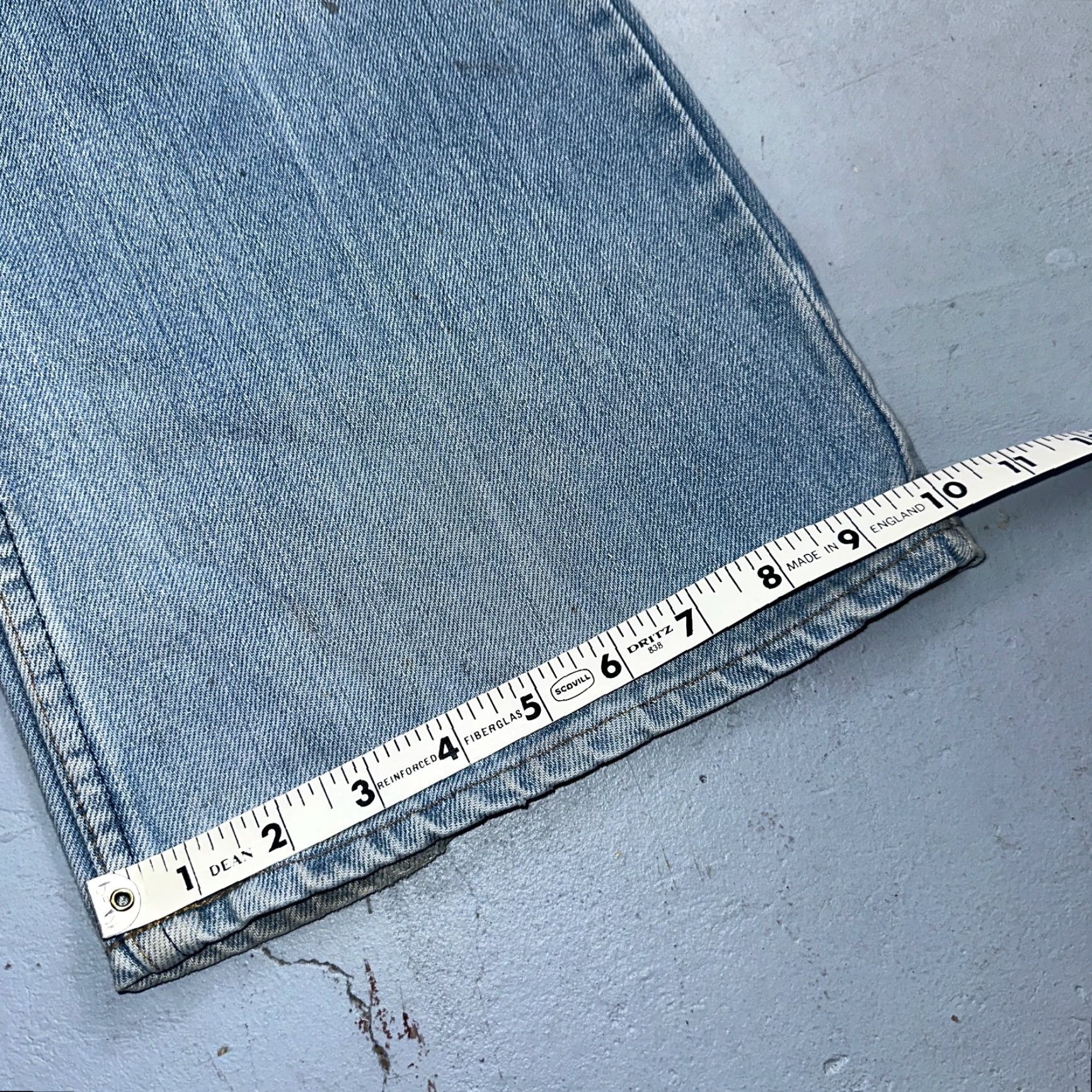 Levi's VINTAGE Levi's 517 Jeans Bootcut Classic 36x30 Denim USA Blue Men Leather Brand/100% Cotton Mid Rise Adults 80s Mens US Flag Theme Size US 36 / EU 52 - 4 Thumbnail