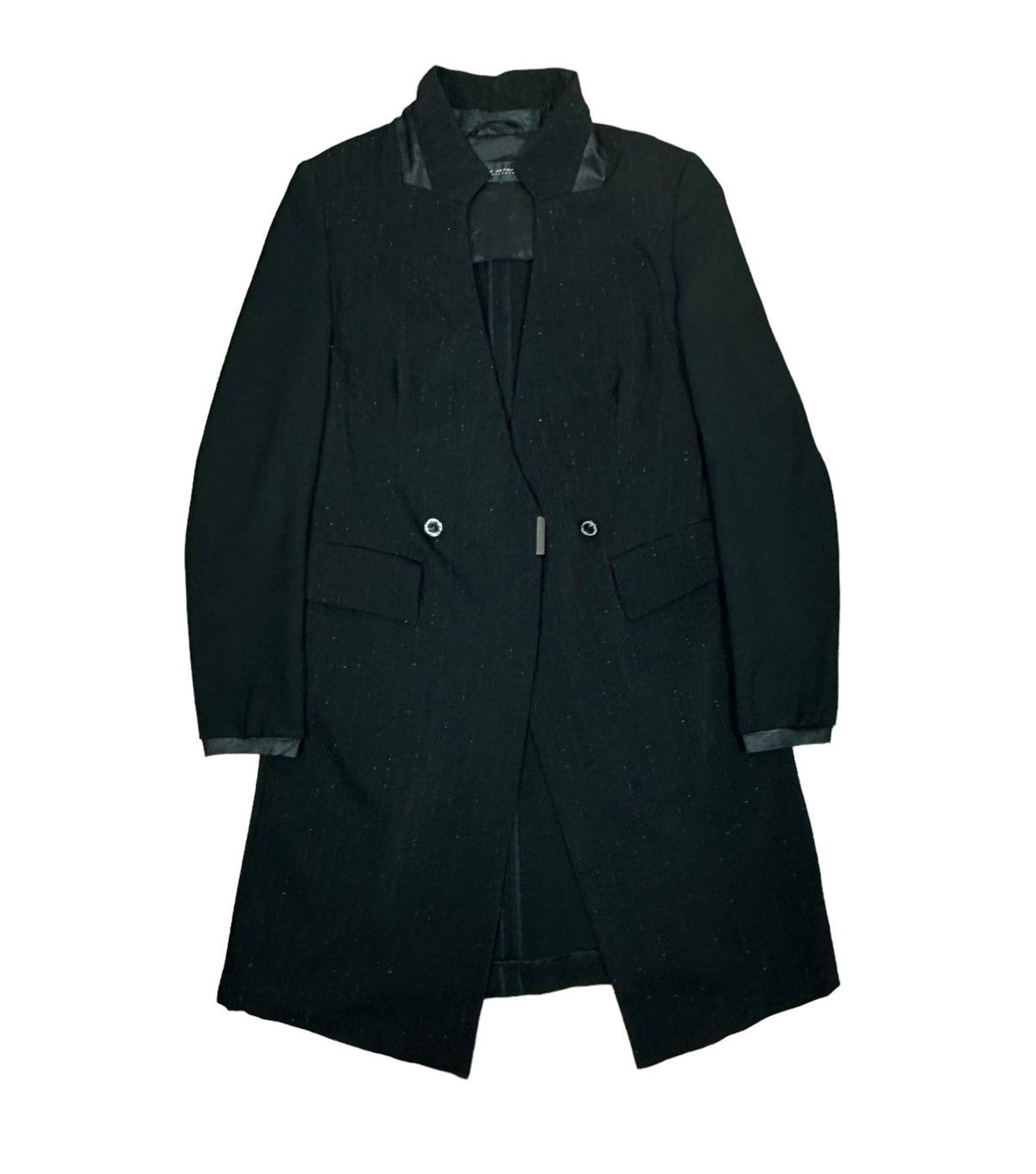 Designer Beate Heymann Streetcouture Striped Overcoat V-Neck size US8 Size M / US 6-8 / IT 42-44 - 13 Thumbnail