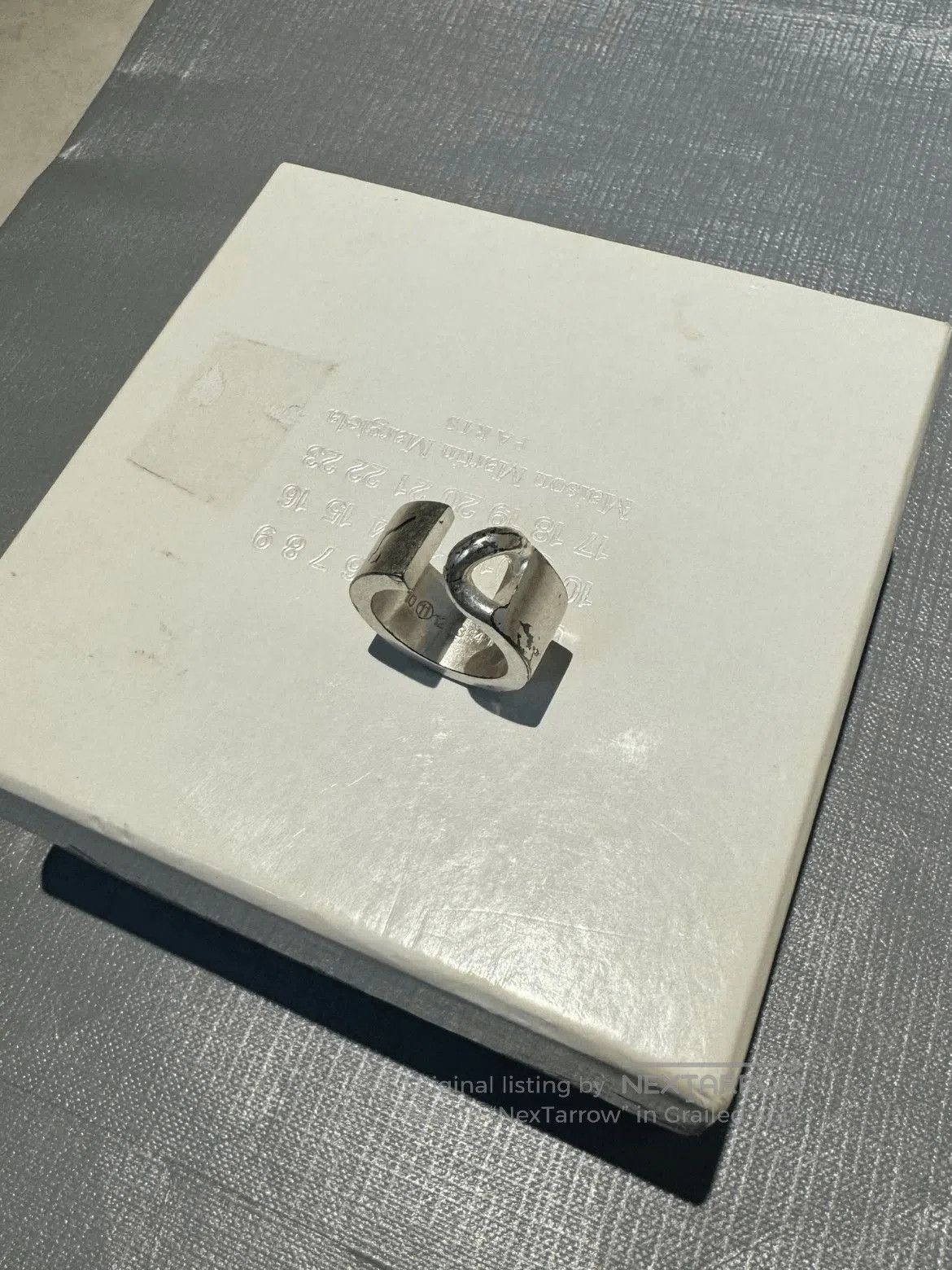 Maison Margiela Maison Margiela 925 Silver Adjustable Ring. Size ONE SIZE - 1 Thumbnail