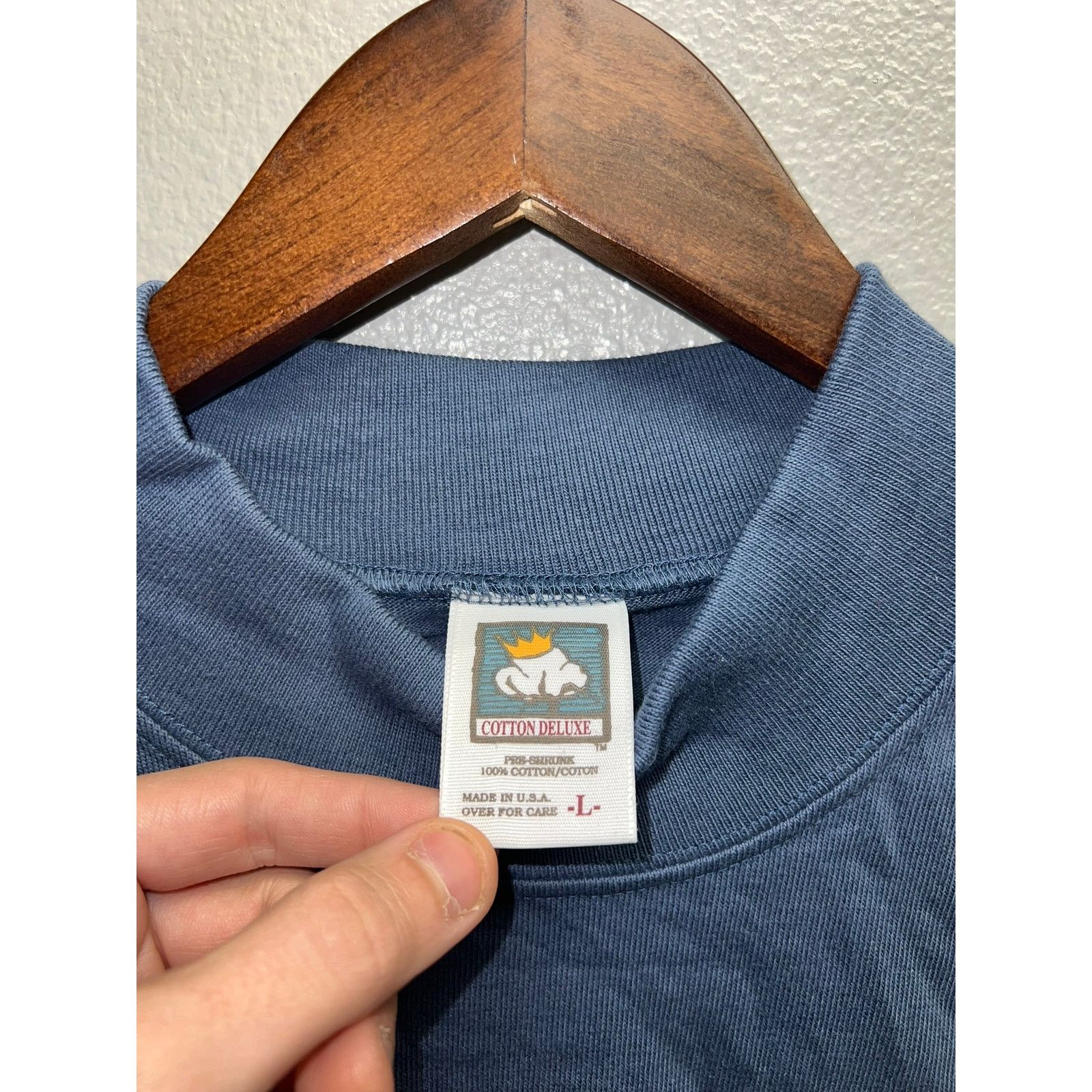 Anvil Vintage Montana Shirt The Last Best Place Blue Large L 90s Size US L / EU 52-54 / 3 - 5 Thumbnail