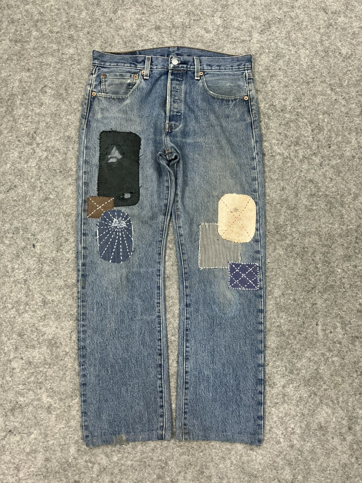 Levi's 1 of 1 Levis Sashiko 501 denim Size US 32 / EU 48 - 1 Thumbnail
