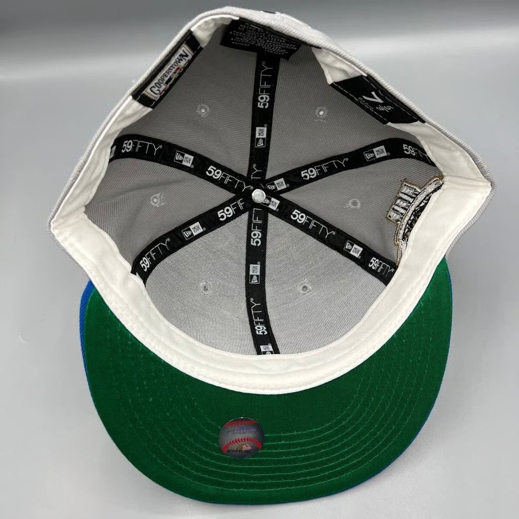 New Era Cleveland Indians Guardians Hat Men 7 5/8 Gray Fitted Cap Size ONE SIZE - 4 Thumbnail