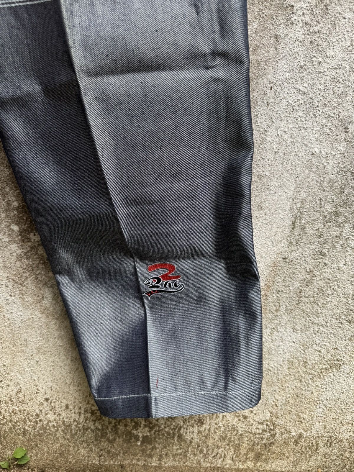 If Six Was Nine × Rap Tees × Vintage VERY RARE 🔥Vintage 90s 2PAC TUPAC HIPHOP BAGGY JEANS BOSS02 Size US 32 / EU 48 - 8 Thumbnail