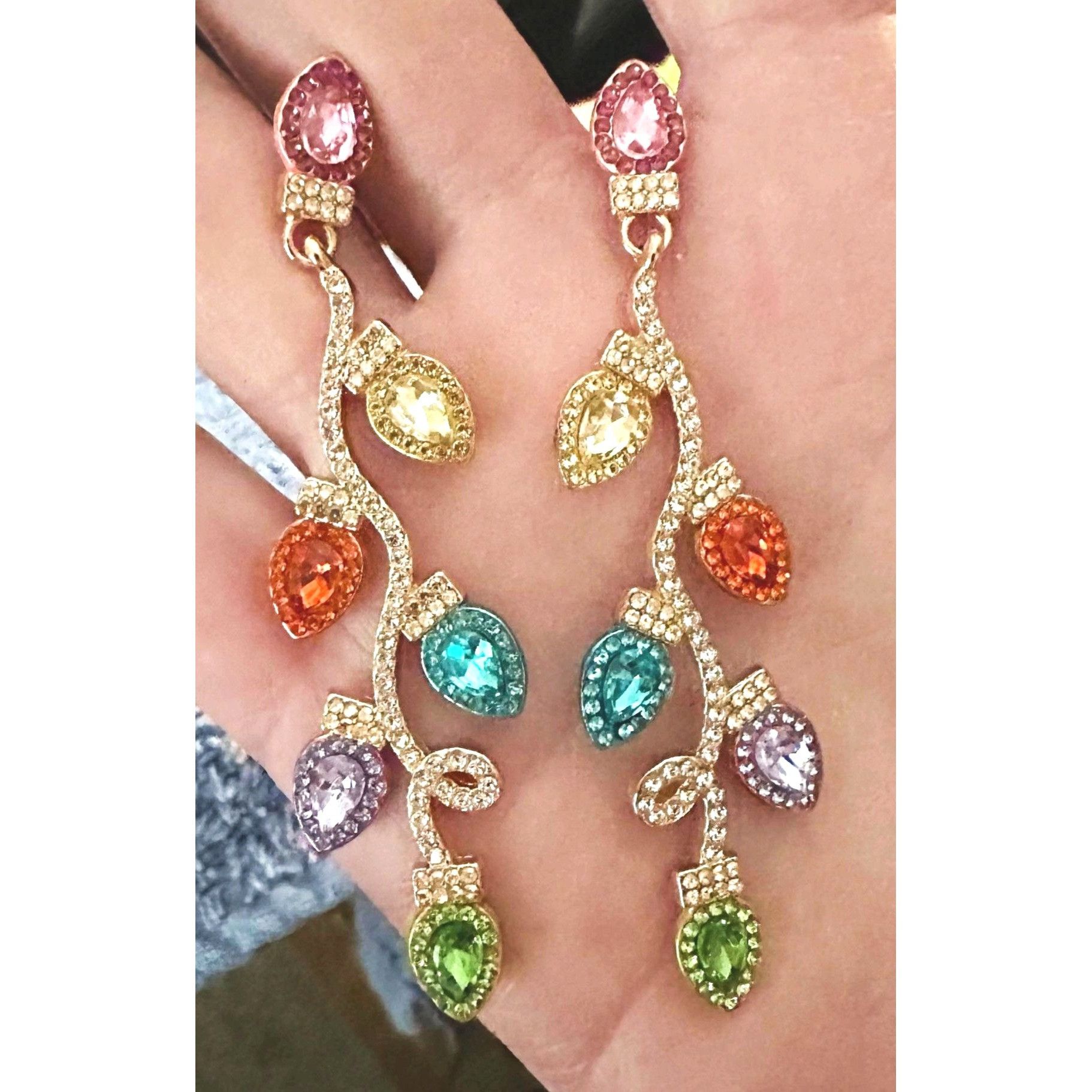 Handmade Christmas Bulb Earrings Pierced Posts New Festive Cruise Dis Size ONE SIZE - 7 Thumbnail