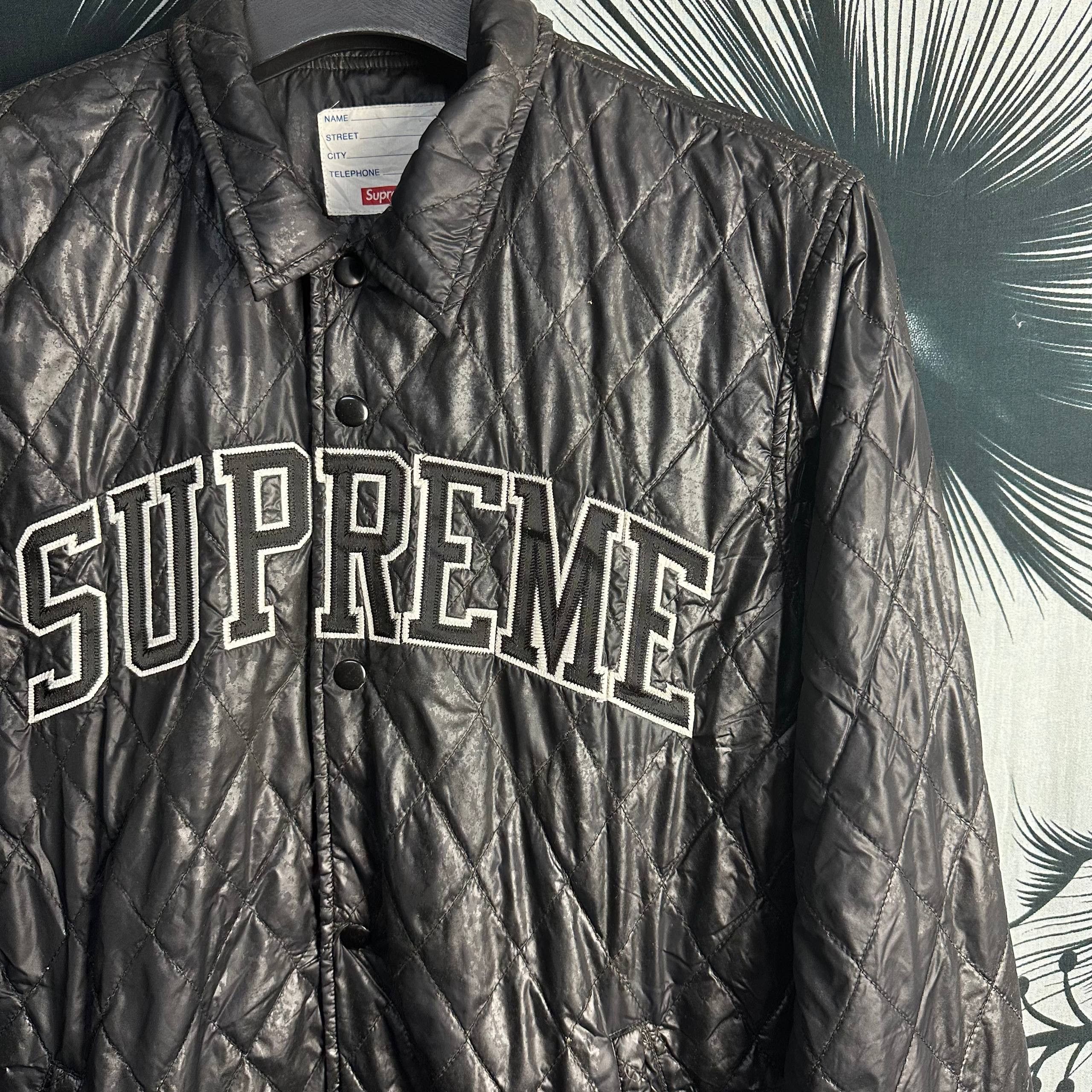 Supreme FW14 Supreme Quilted Arc Logo Coaches Jacket Size US L / EU 52-54 / 3 - 4 Thumbnail