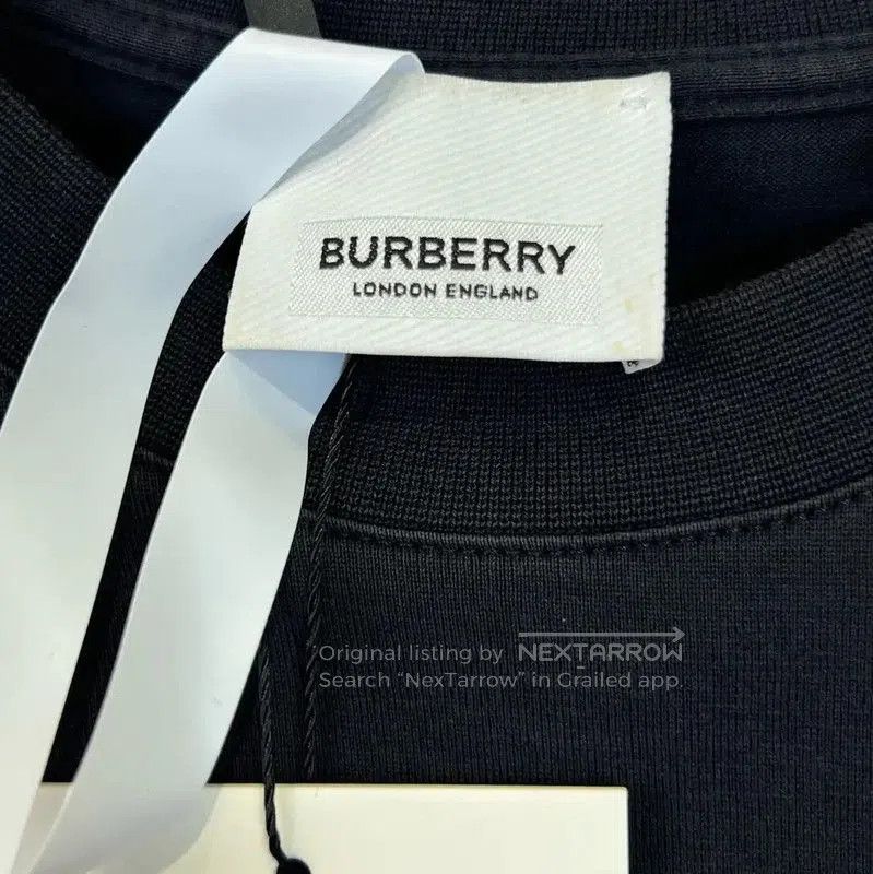 Burberry Burberry Black Cotton Short Sleeve T-Shirt. Size XS / US 0-2 / IT 36-38 - 5 Thumbnail