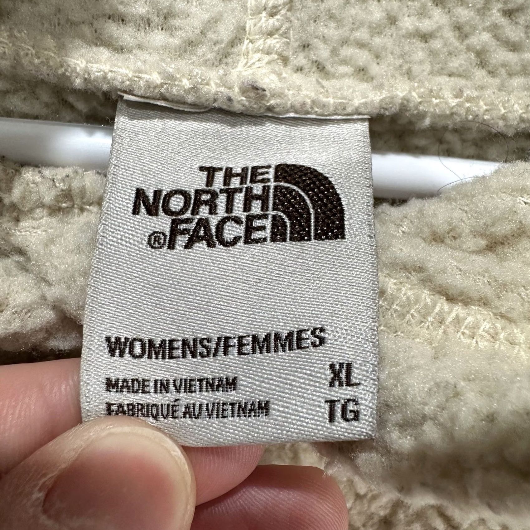 The North Face The North Face Hoodie Womens XL Beige Cream Sherpa Fleece NF0AQO1 EUC Size XL / US 12-14 / IT 48-50 - 3 Thumbnail