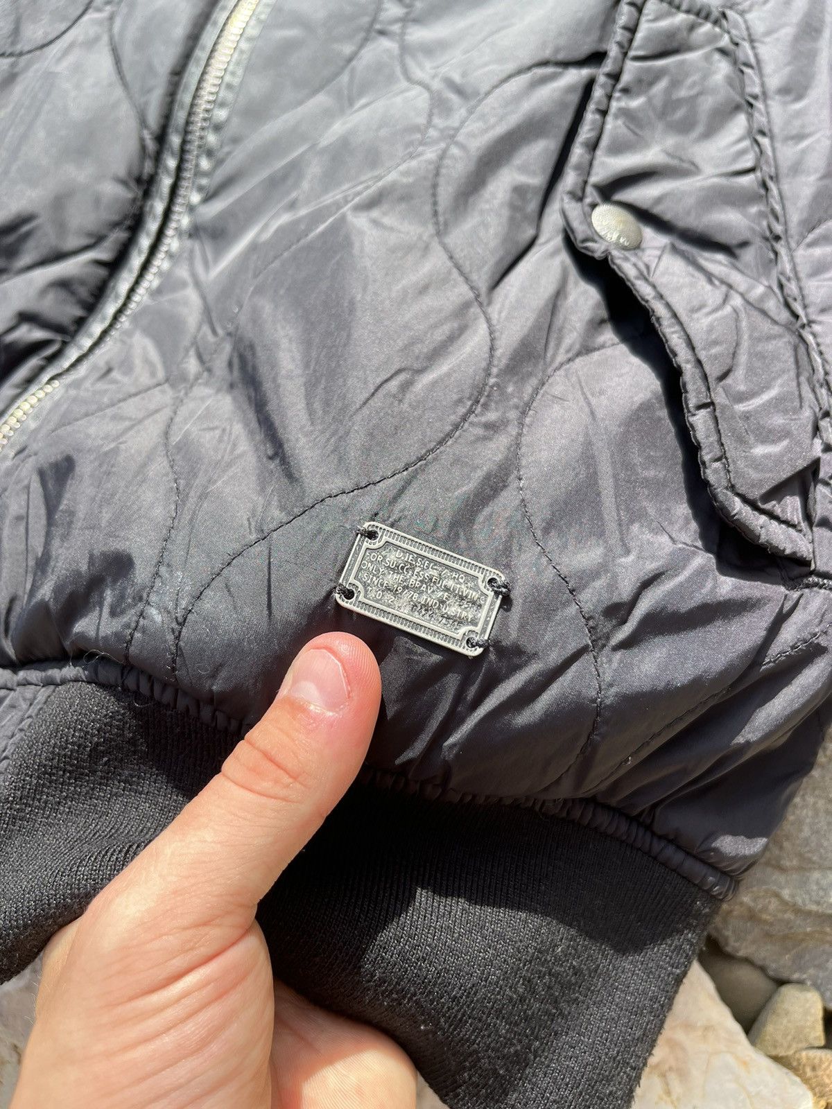 Diesel × Vintage Diesel vintage y2k bomber nylon jacket Avant Garde Size US M / EU 48-50 / 2 - 6 Thumbnail