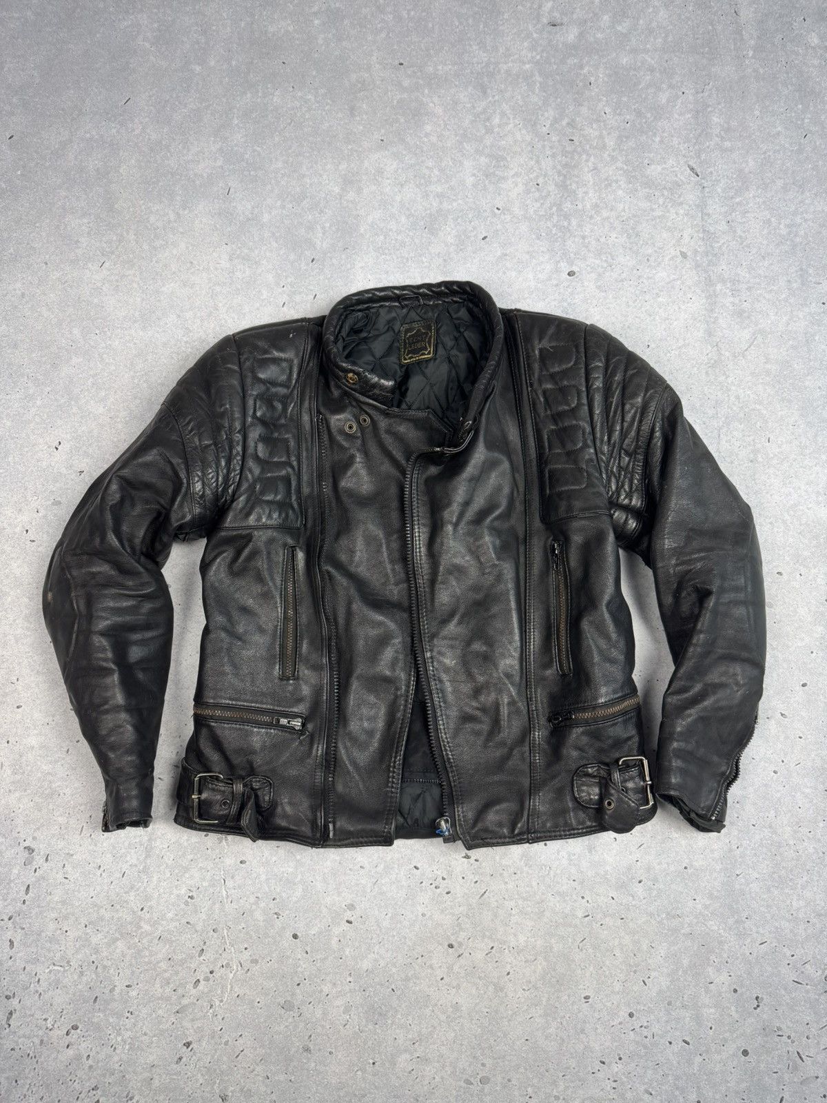 If Six Was Nine 90s Real Leather Biker Jacket Y2K Avant Garde Unisex Size US S / EU 44-46 / 1 - 1 Thumbnail