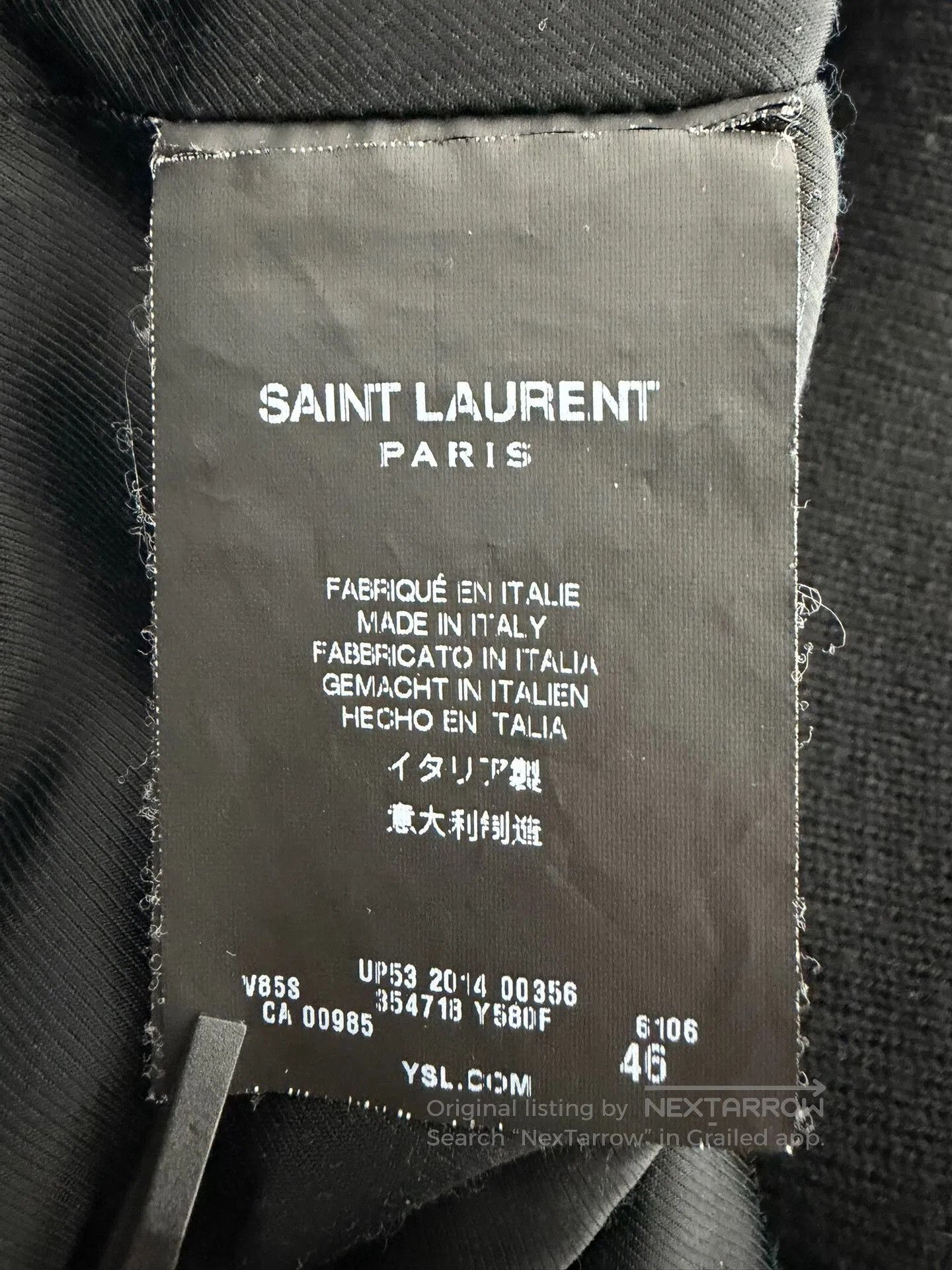 Saint Laurent Paris Saint Laurent Burgundy Leather Baseball Jacket. Size US S / EU 44-46 / 1 - 6 Thumbnail