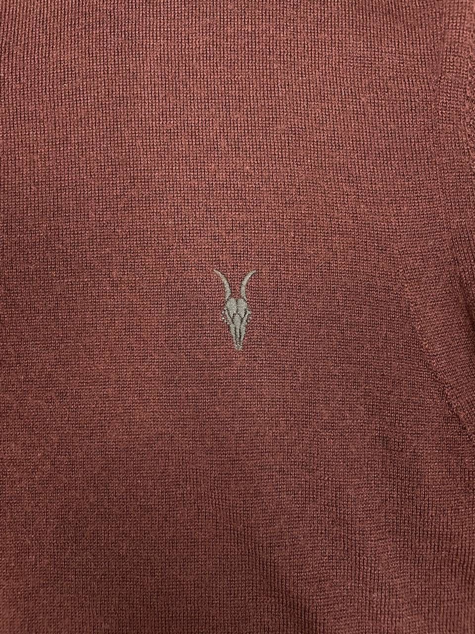 Allsaints AllSaints Men Merino Wool Polo Sweater Long Sleeve Brown Size US S / EU 44-46 / 1 - 3 Thumbnail