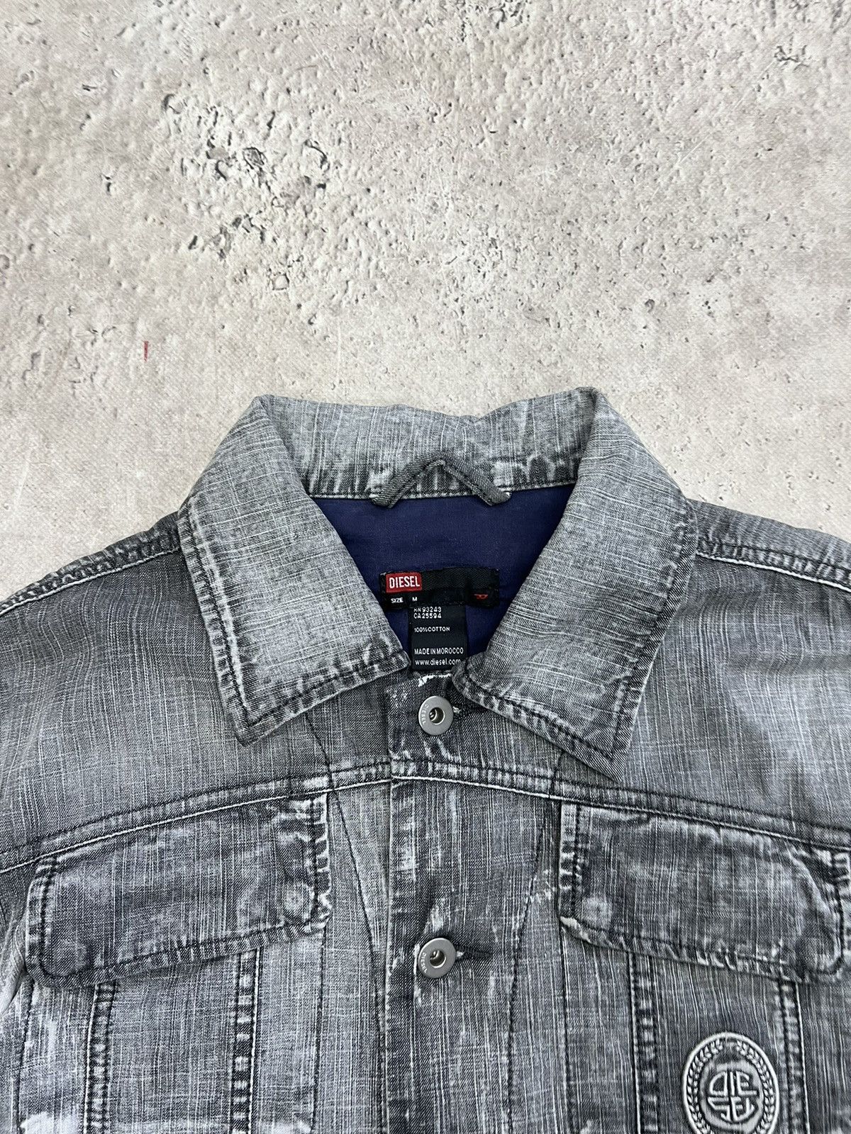 Diesel × Japanese Brand Vintage Y2K Diesel Blue Washed Denim Trucker Jacket Size US M / EU 48-50 / 2 - 5 Thumbnail