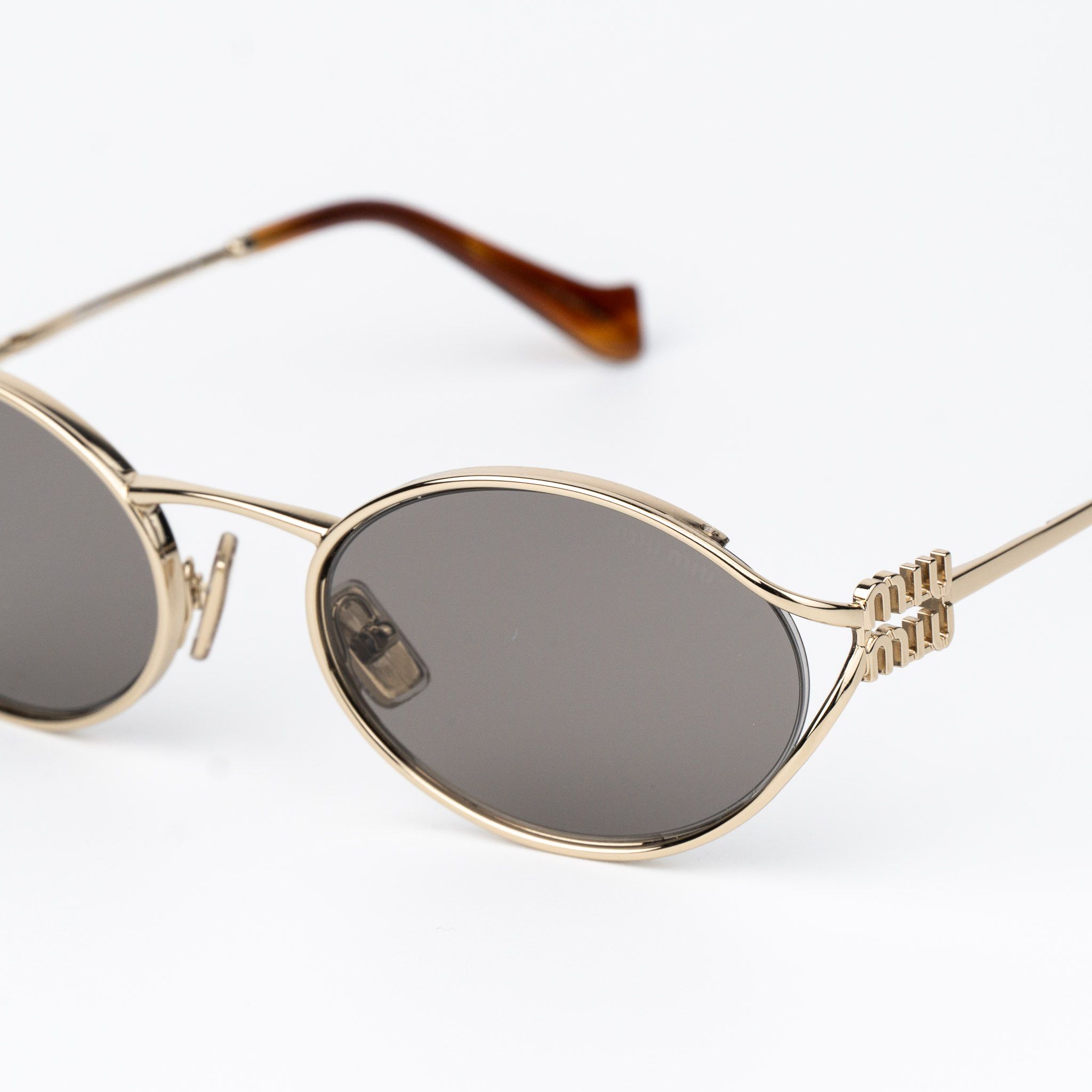Miu Miu Miu Miu Women Sunglasses LOGO MU52YS ZVN80Q NEW AUTHENTIC Size ONE SIZE - 6 Thumbnail