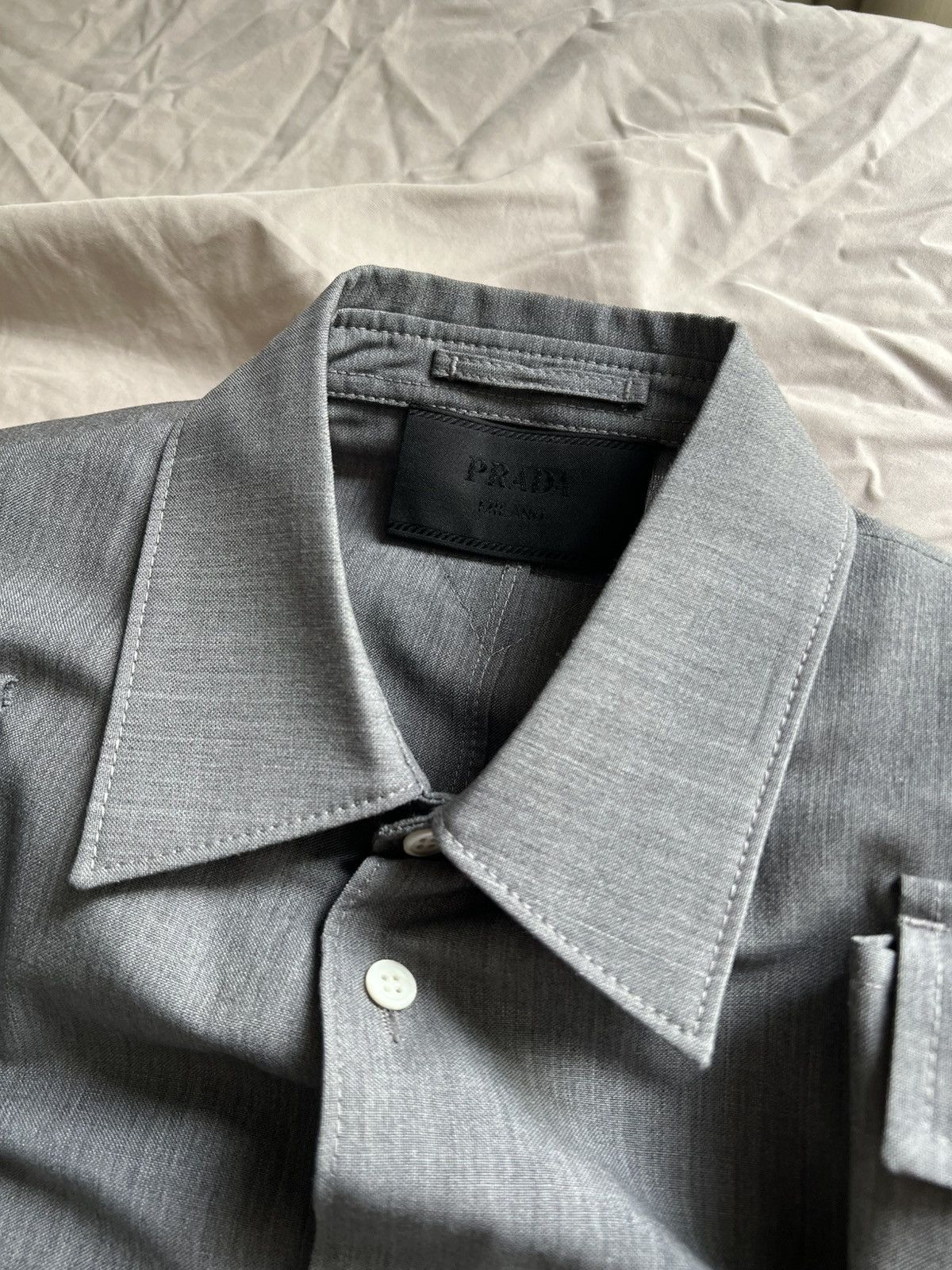 Prada PRADA Wool and Mohair Pockets Shirts 24ss Size US S / EU 44-46 / 1 - 4 Thumbnail