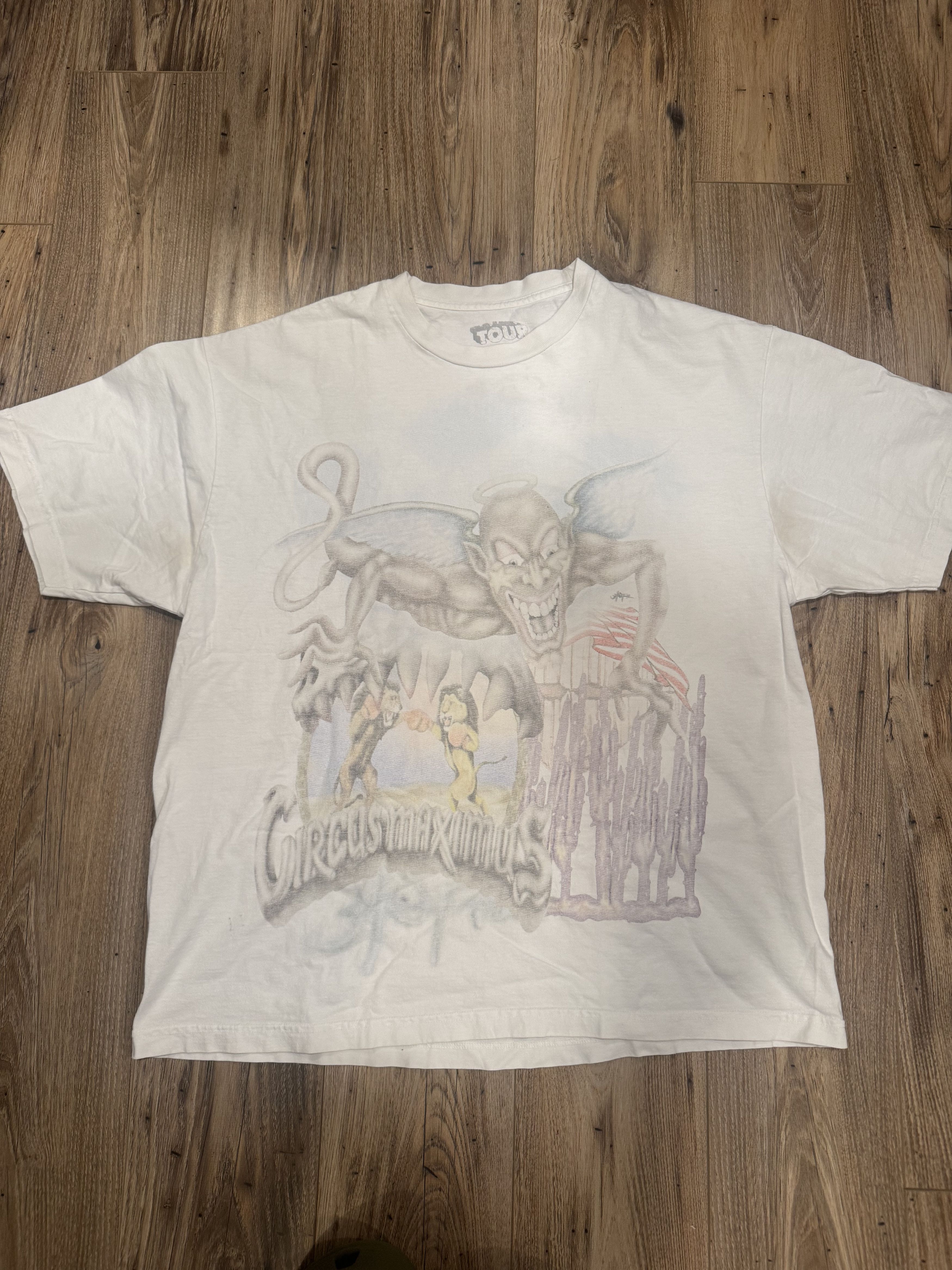 Other Travis Scott “Circus Maximus” Tour 2023 Tee – White – XL Size US XL / EU 56 / 4 - 1 Thumbnail