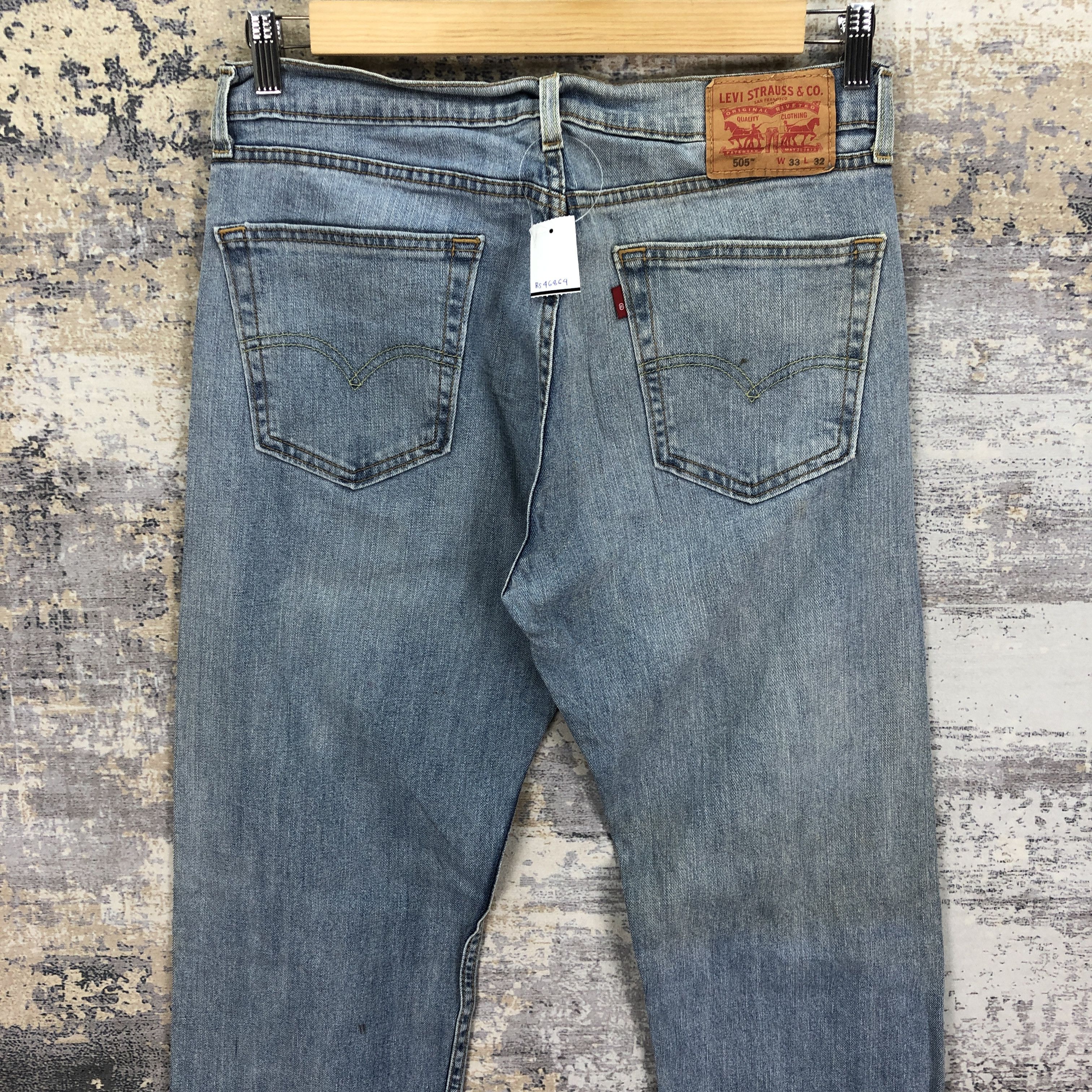 Levi's Vintage Y2K Levis 505 Faded Jeans Levi's Light Wash Denim Size US 32 / EU 48 - 4 Thumbnail