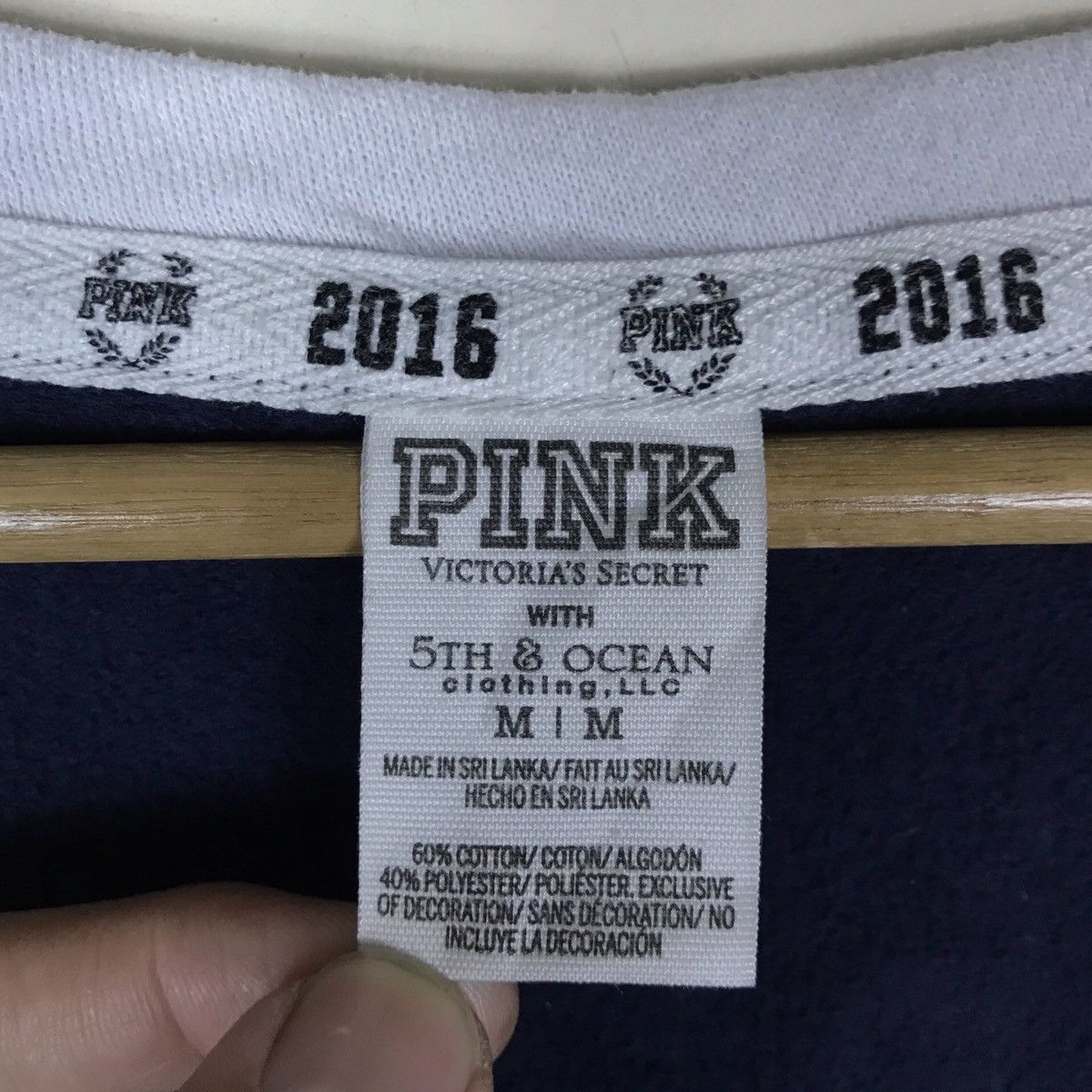 Vintage Vintage Pink Victoria’s Secret with 5th Ocean Pullover Size US M / EU 48-50 / 2 - 8 Thumbnail