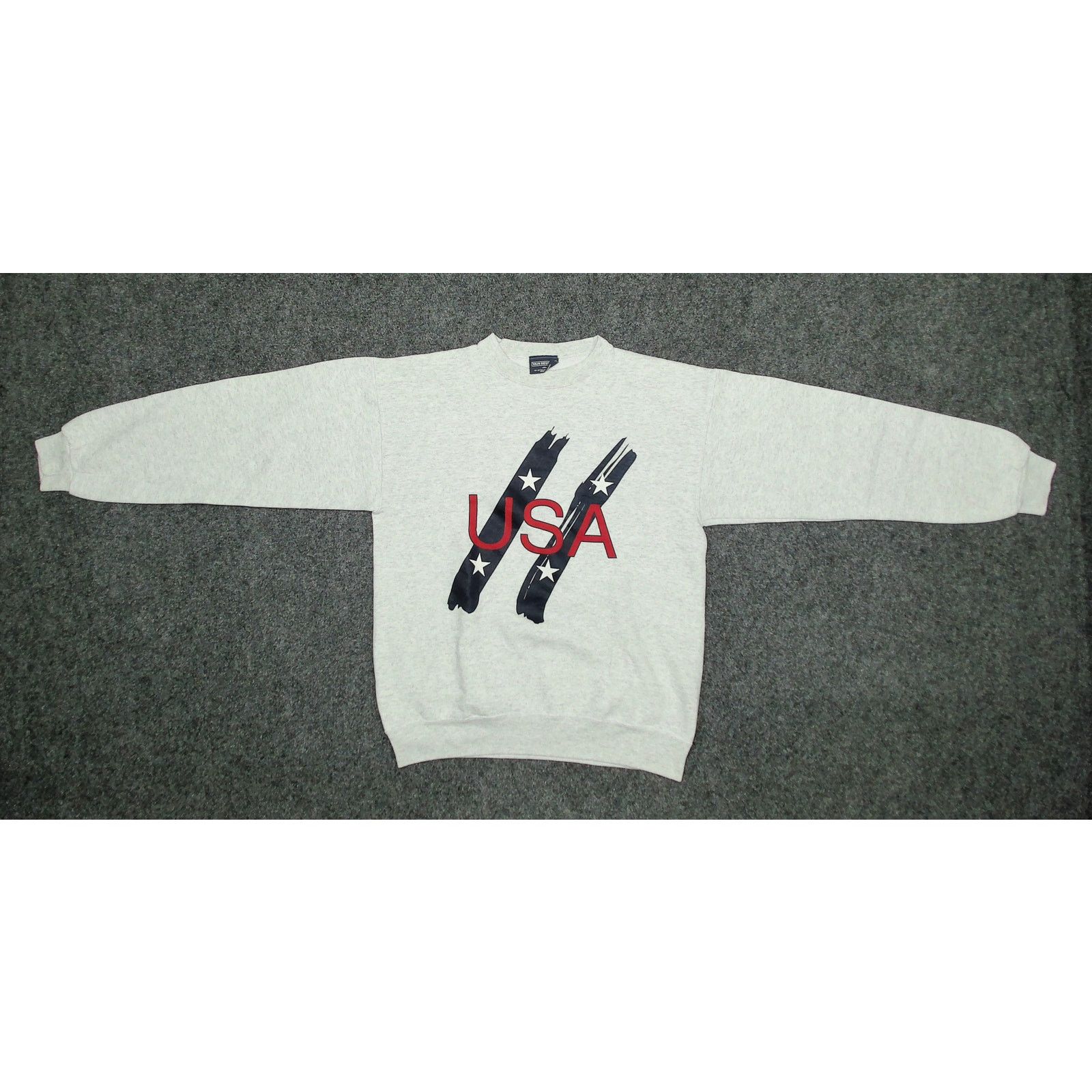 Van Heusen Vintage / Van Heusen / 80s Boxy USA Graphic Sweatshirt Size US L / EU 52-54 / 3 - 5 Thumbnail