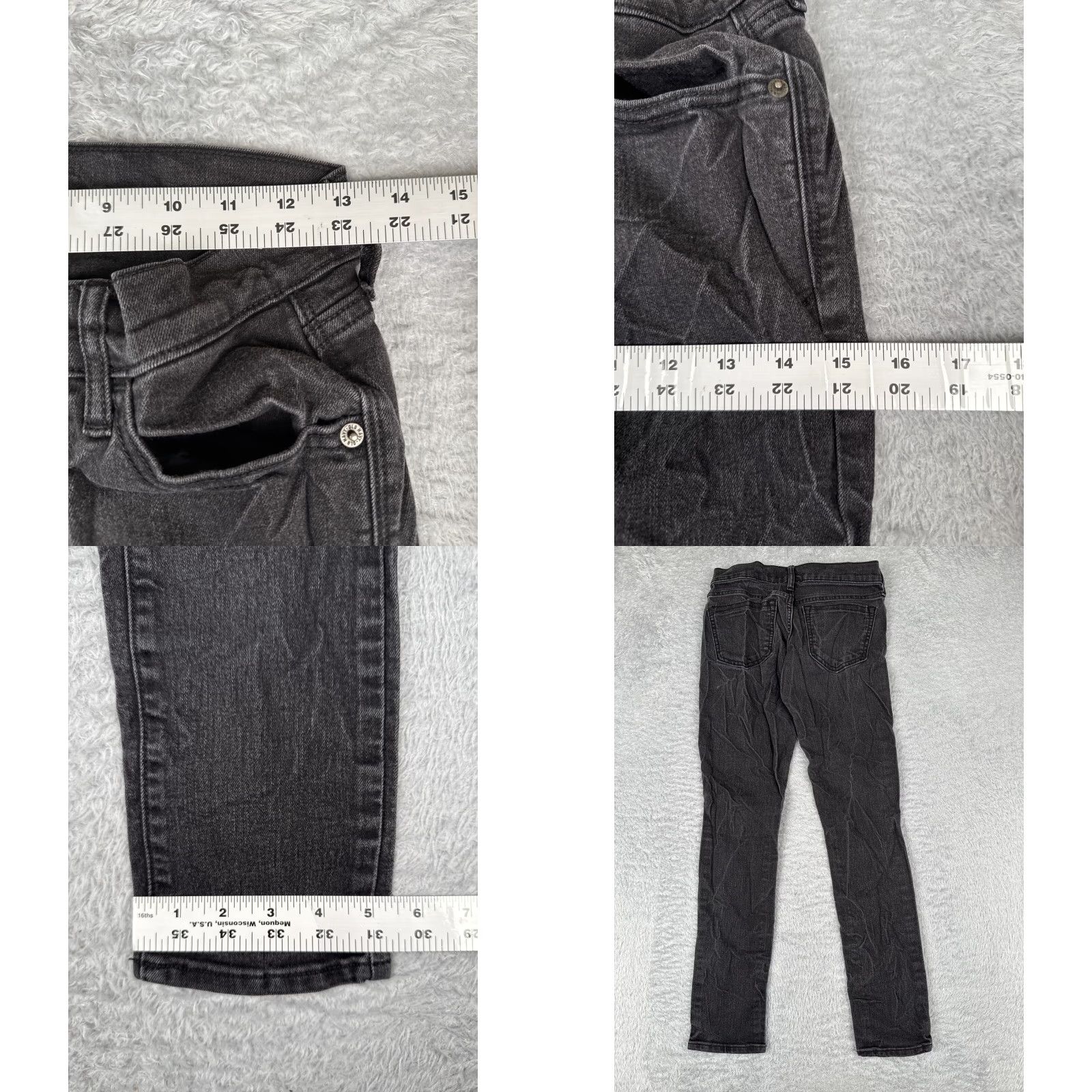 Old Navy Old Navy Jeans Women Black Denim The Diva Straight Low Rise Cotton Blend 26x29 2 29in Inseam Slimming Stretch 5-Pocket Vintage No Size 26" / US 2 / IT 38 - 9 Thumbnail