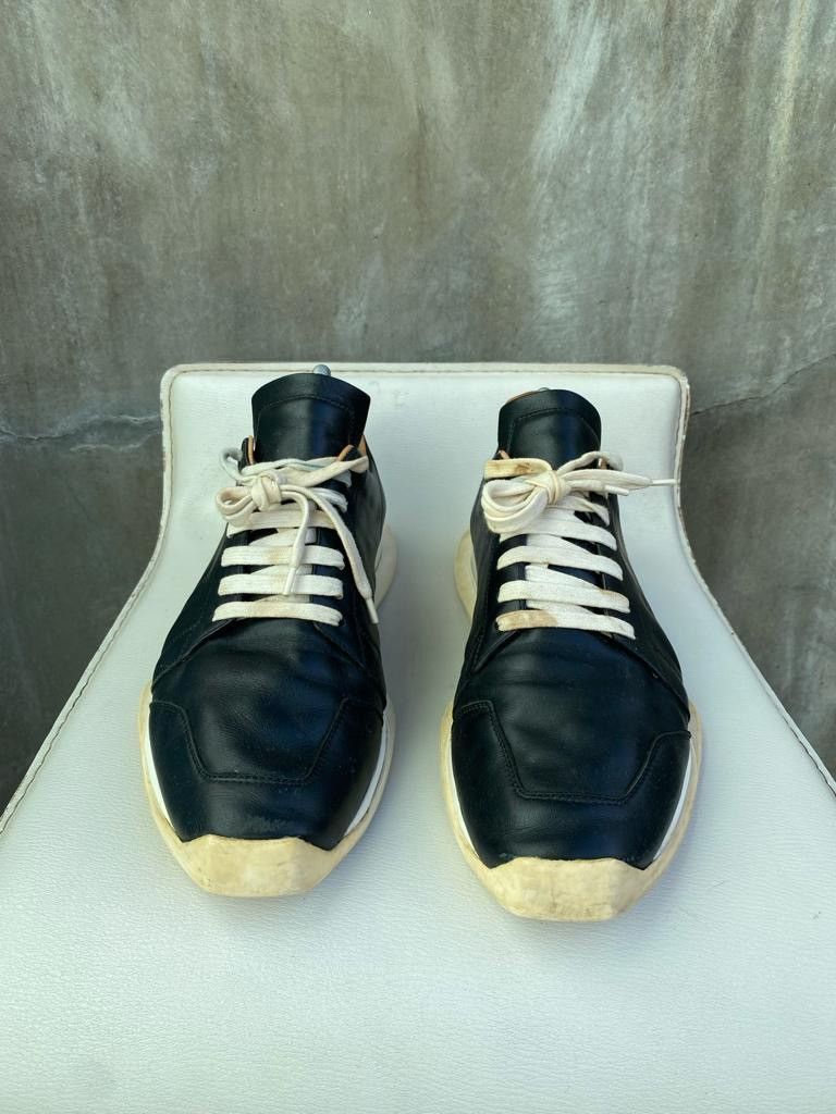 Rick Owens FW18 “Sisyphus” Oblique Lace Up Runners Size US 8 / EU 41 - 3 Thumbnail