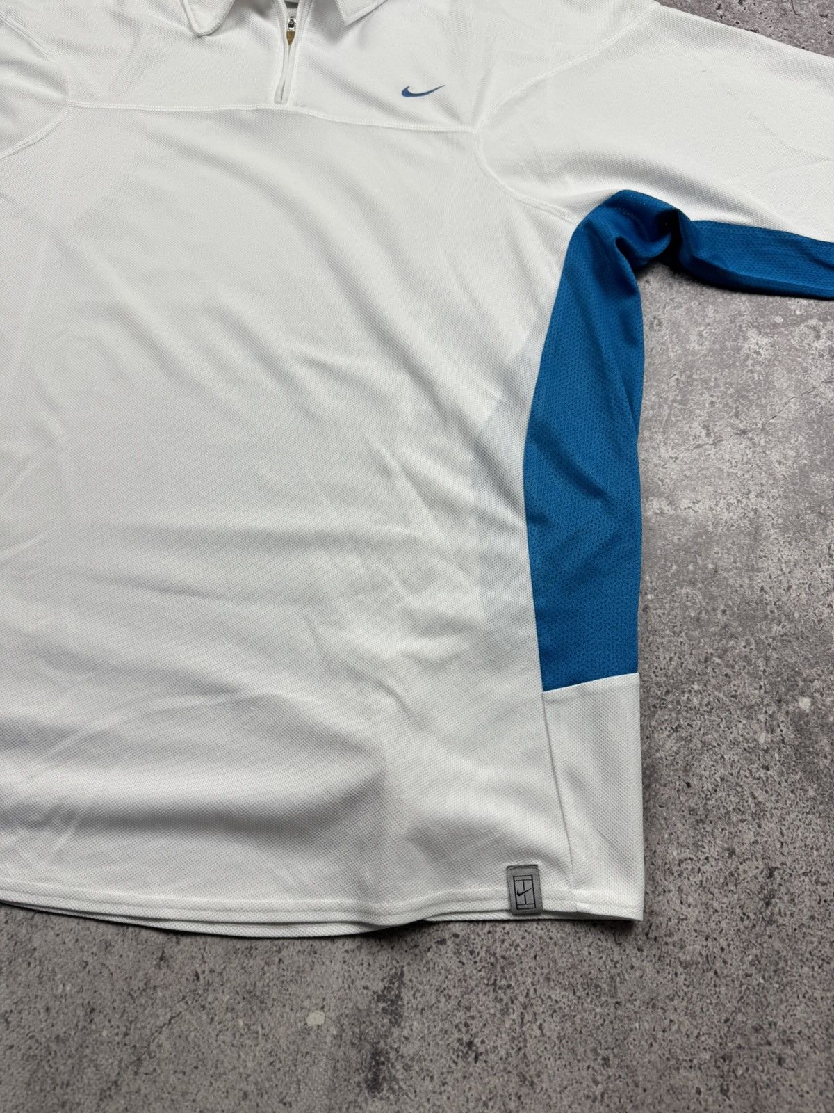 Nike 90’s NIKE COURT RARE SWOOSH Y2K LOGO RETRO 1/4 ZIP POLO TEE Size US L / EU 52-54 / 3 - 3 Thumbnail