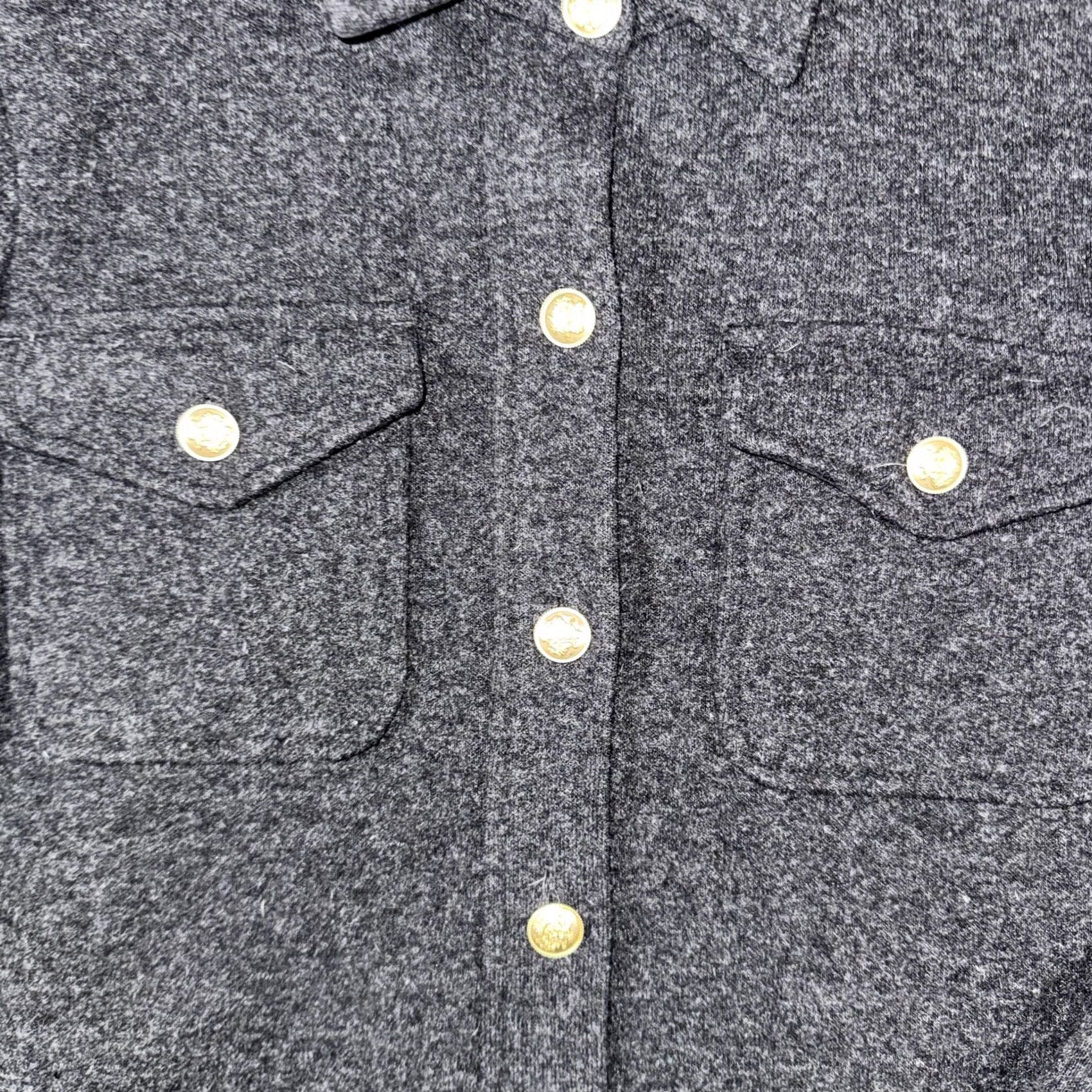 J.Crew J.Crew Jacket Mens Small Gray Wool Military Shirt Jacket Button Front Casual Size US S / EU 44-46 / 1 - 7 Thumbnail
