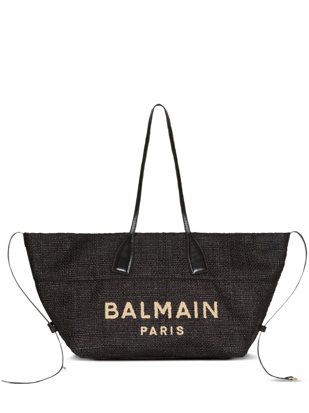 Balmain TRACK RAFIA TOTE Size ONE SIZE - 1 Thumbnail
