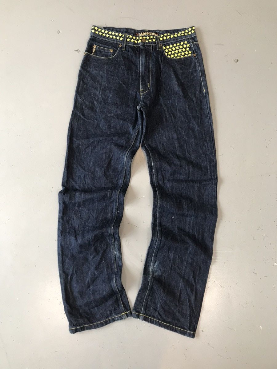 JNCO × Southpole × Vintage Vintage crazy money talks embroidered denim Size US 32 / EU 48 - 3 Thumbnail