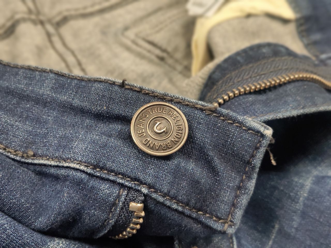 True Religion Vintage True Religion USA Mick Zipper Denim Jeans Y2K Style Size US 36 / EU 52 - 12 Thumbnail