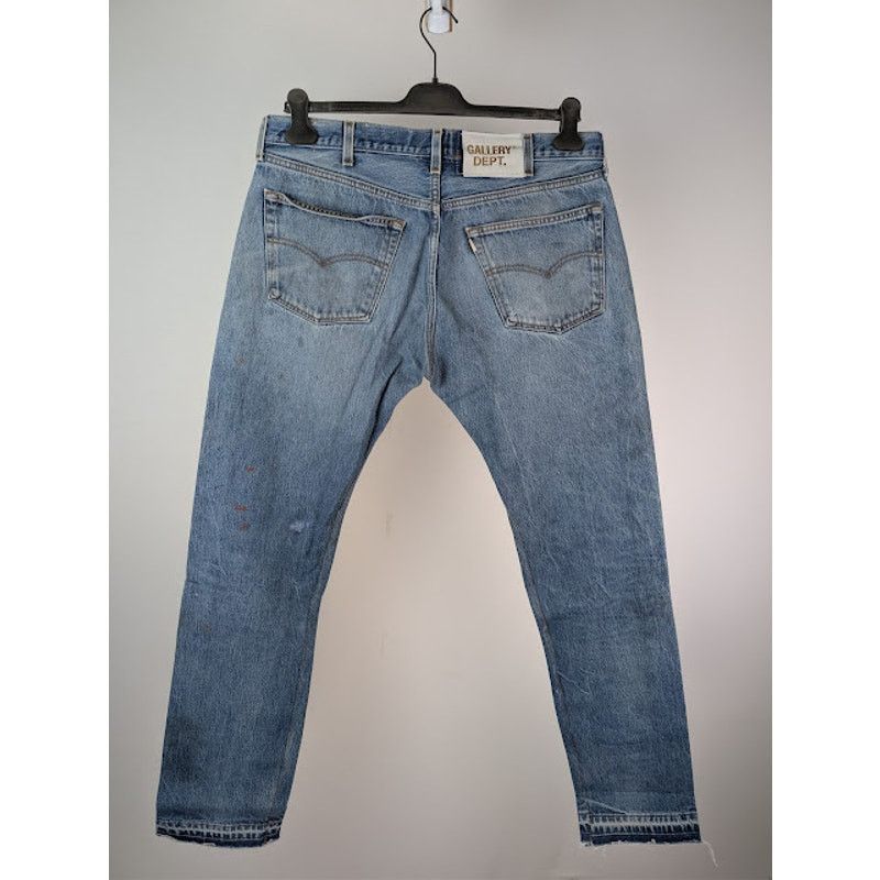 Gallery Dept. o1rshd1 Levi's 501 Reconstructed Denim Jeans in Indigo Blue Size US 35 - 11 Thumbnail