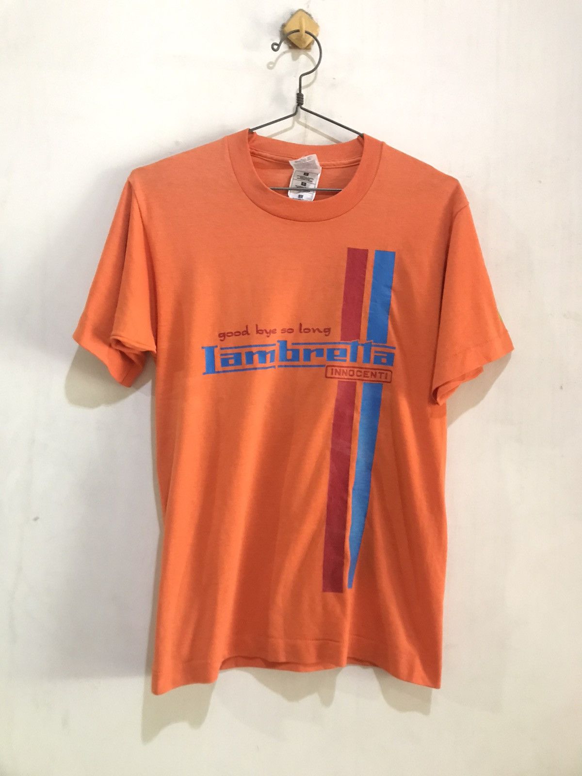 Lambretta × Vintage Vintage 90s Lambretta racing stripe Tee mods Single stitch Size US S / EU 44-46 / 1 - 8 Thumbnail