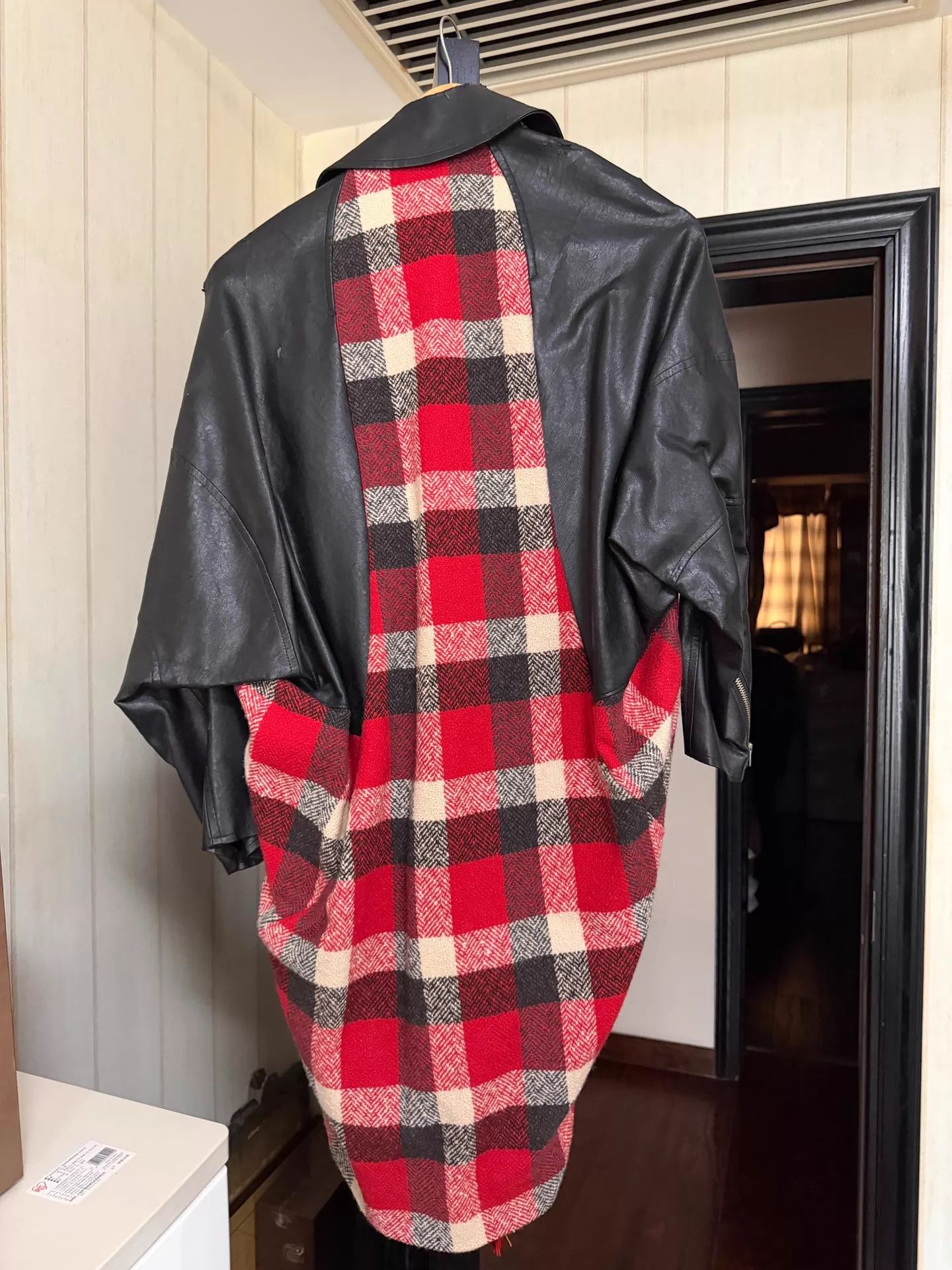 Junya Watanabe Junya Watanabe Check Leather XS Oversized Mermaid Damaged Size US XS / EU 42 / 0 - 4 Thumbnail