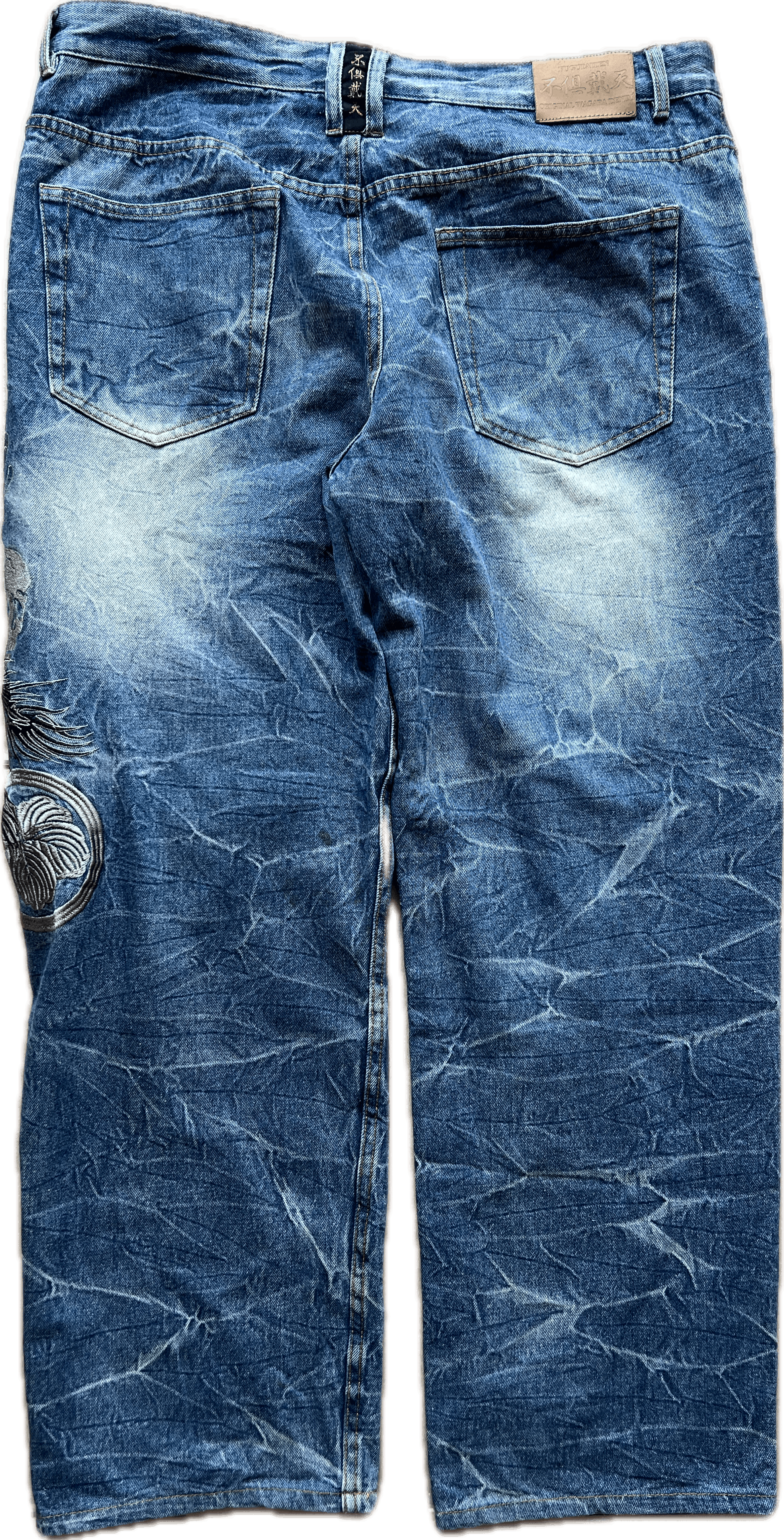 Japanese Brand FUGUTAITEN Vintage Japanese Embroidered Jeans Size US 38 / EU 54 - 2 Thumbnail
