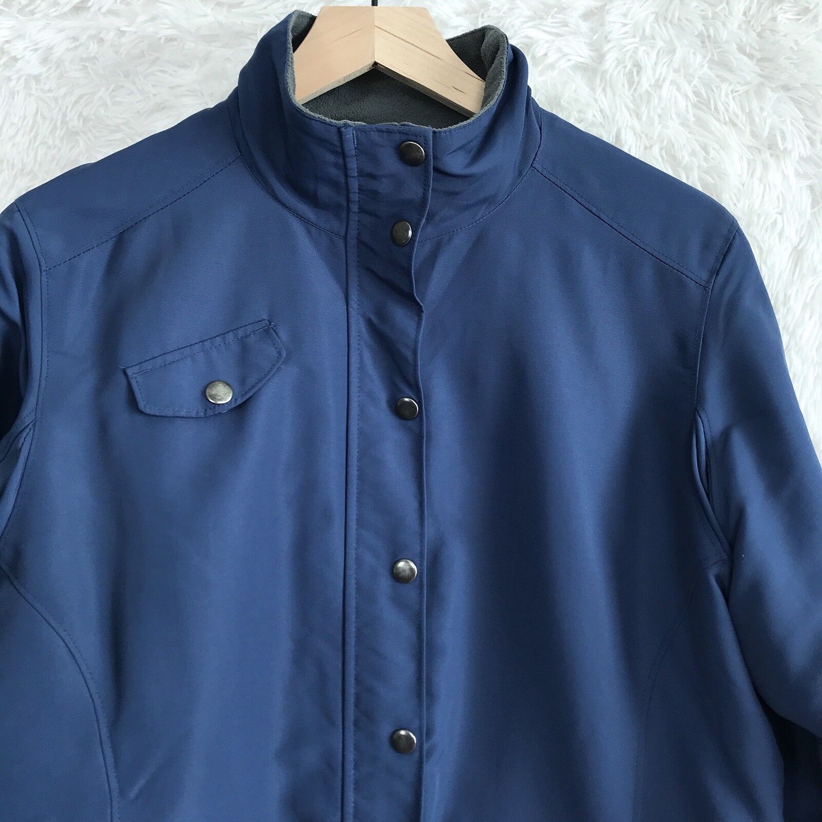 Duluth Trading Company Duluth Trading Nylon Jacket Blue Fleece Lined Womens Medium Size M / US 6-8 / IT 42-44 - 2 Thumbnail