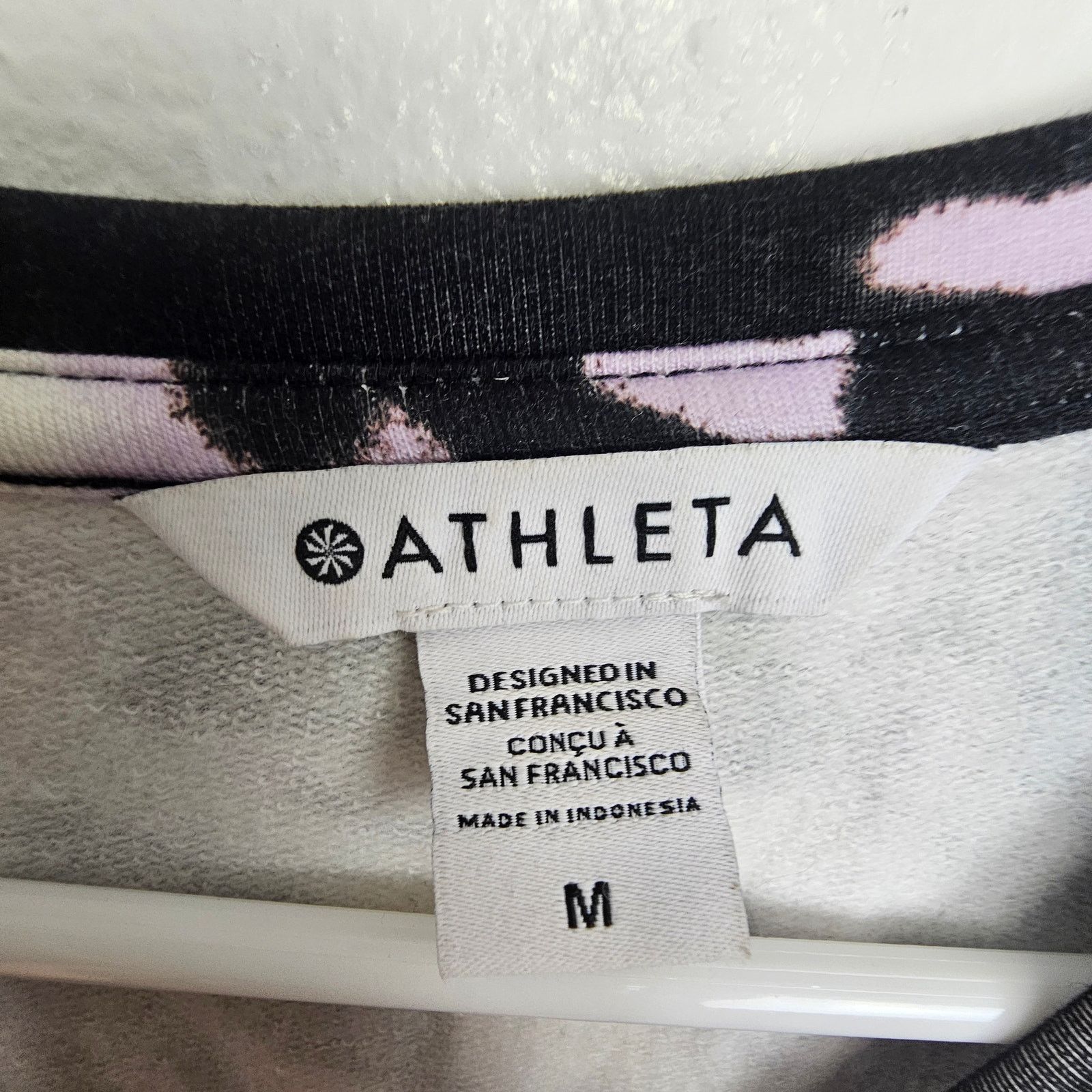 Athleta Athleta Women Balance Printed Willow Elfin Purple Sweatshirt Size M / US 6-8 / IT 42-44 - 8 Thumbnail