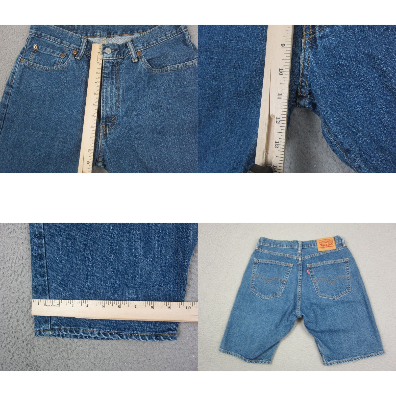 Levi's VINTAGE Levi's 505 Shorts Mens 33 Blue Denim 90s Jeans Jorts Casual Workwear Size US 33 - 8 Thumbnail
