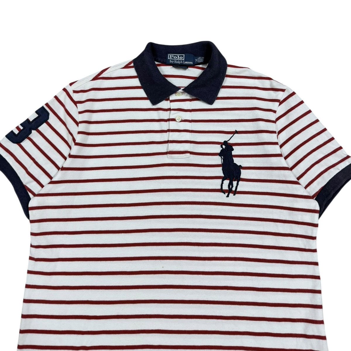 Polo Ralph Lauren Vtg🐎Polo Ralph Lauren No.3 Big Pooney Polo Shirt Size US M / EU 48-50 / 2 - 3 Thumbnail