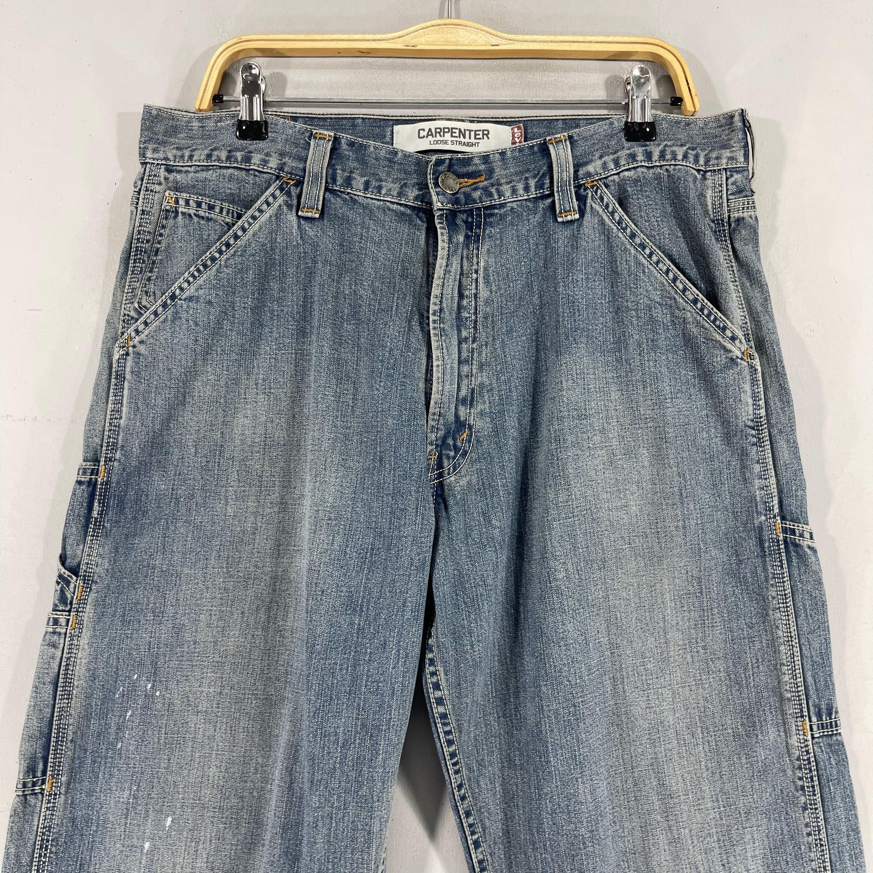 Levi's Size 34 Levis Carpenter Loose Straight Distressed Jeans Size US 34 / EU 50 - 2 Thumbnail