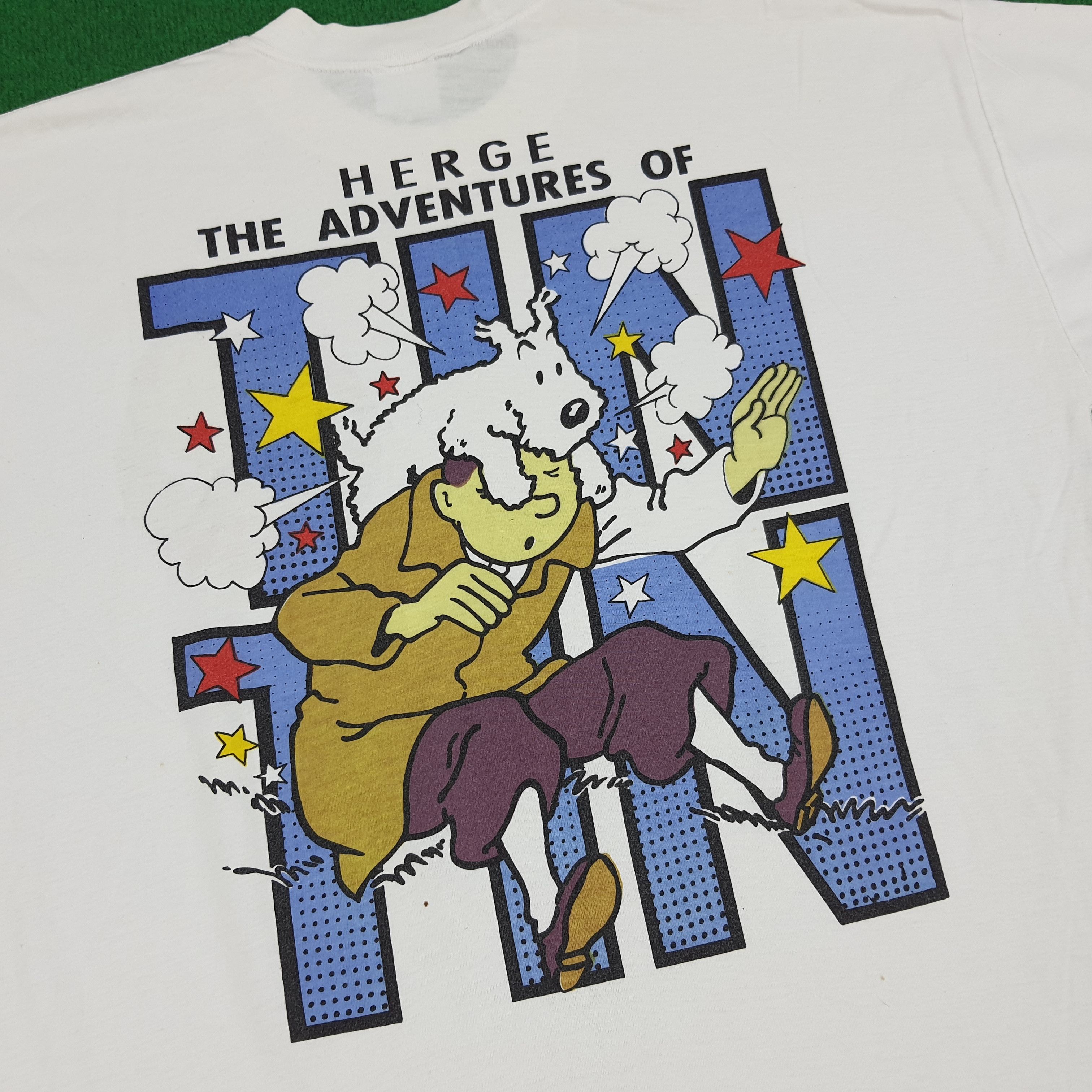Vintage Vintage The Adventures of Tintin Herge Tshirt Size US L / EU 52-54 / 3 - 2 Thumbnail