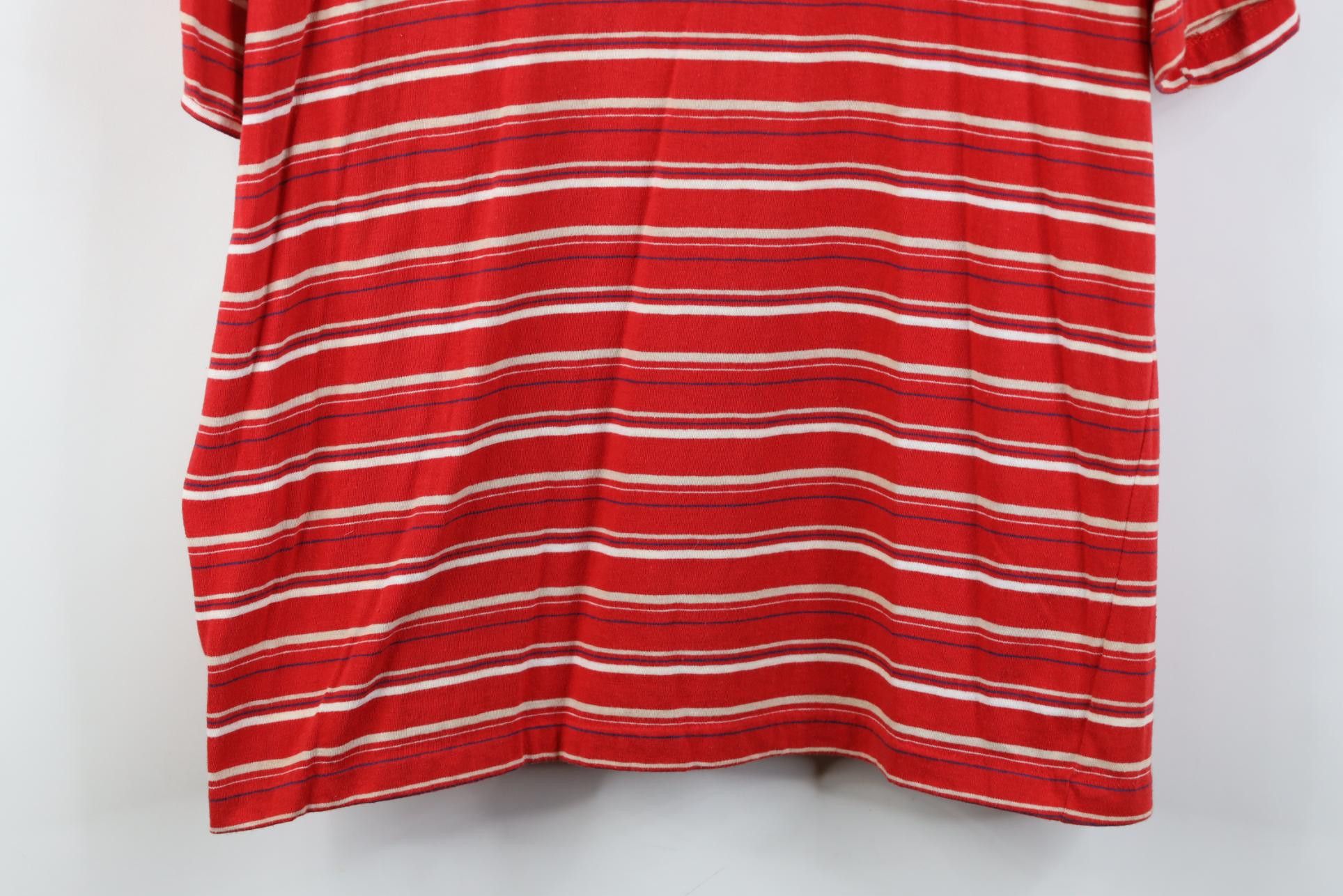 Vintage Vintage 70s 80s Streetwear Block Knit Golf Polo Shirt Red Size US L / EU 52-54 / 3 - 15 Thumbnail