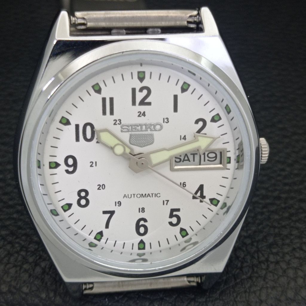Seiko REFURBISHED VINTAGE SEIKO 5 AUTO JAPAN MENS WATCH a441709 Size 38 - 4 Thumbnail
