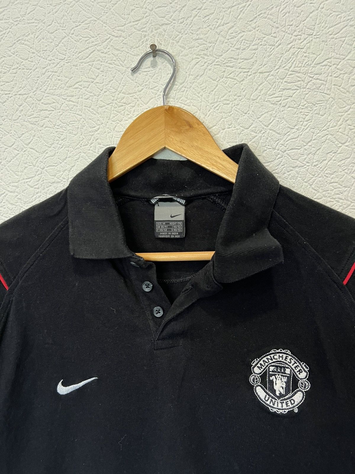 Nike Vintage 00s Nike Manchester United Football Soccer Polo Size US M / EU 48-50 / 2 - 2 Thumbnail